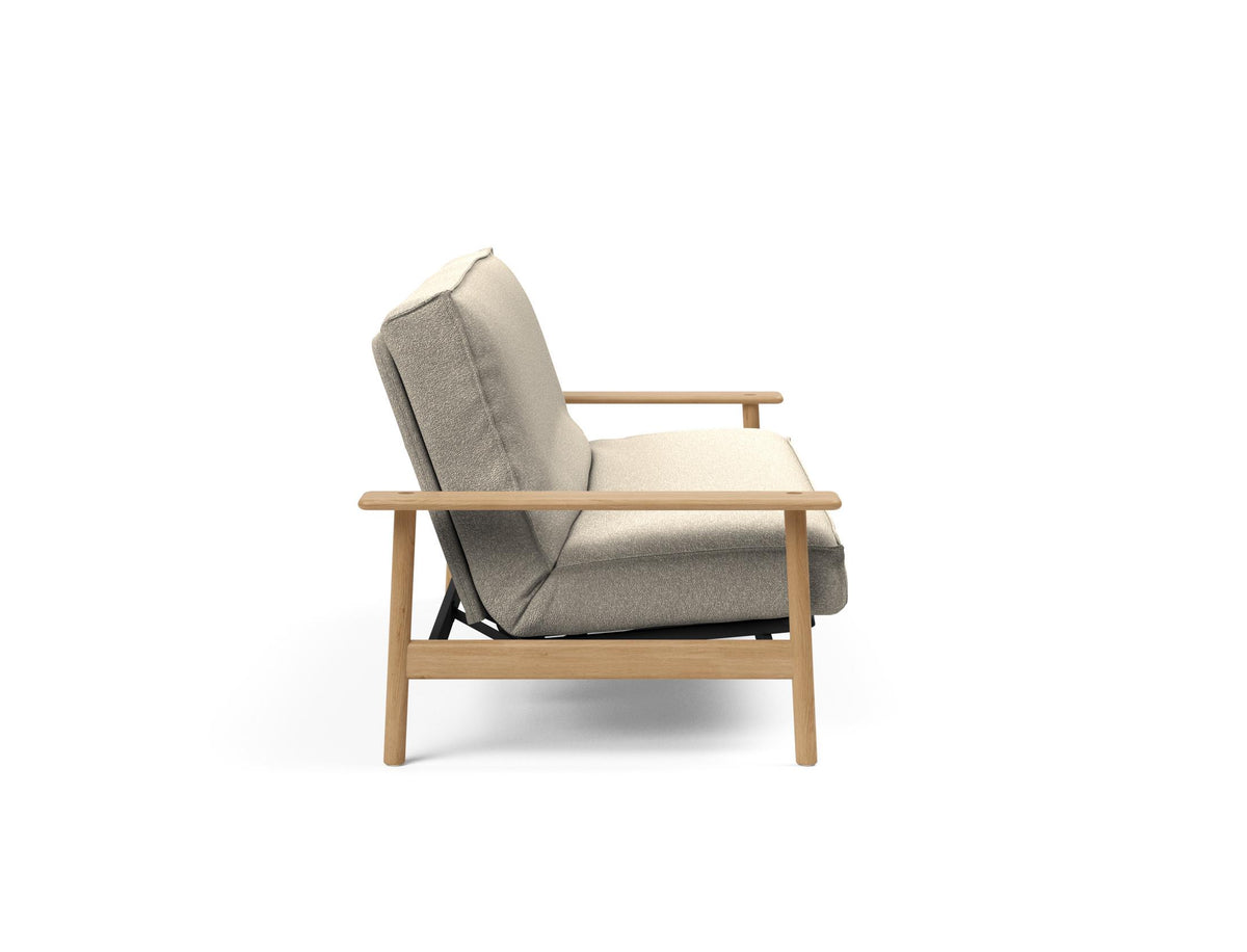 Balder Bettsofa 140 Sharp Plus Cover mit Gestellbezug Soft Spring in 539 Bouclé Beige präsentiert im Onlineshop von KAQTU Design AG. Bettsofa ist von Innovation Living