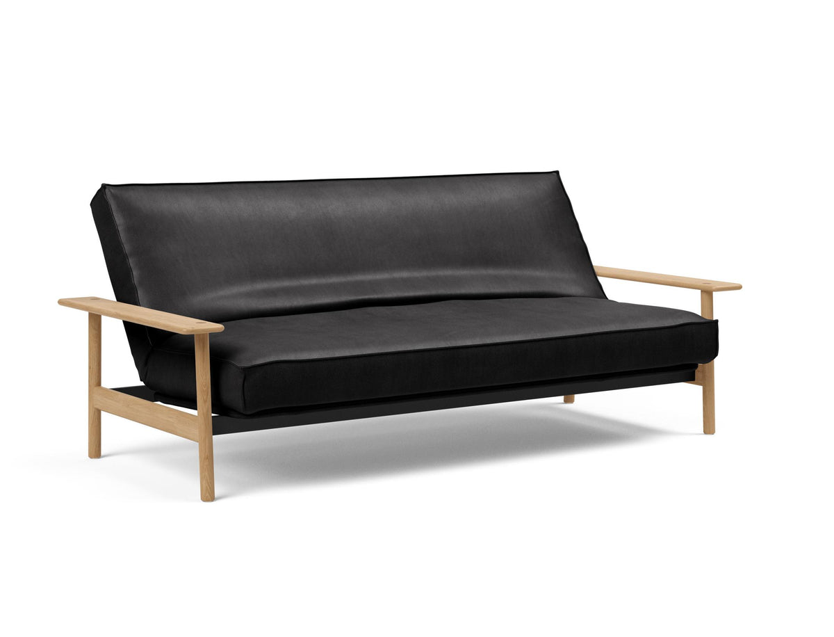 Balder Bettsofa 140 Sharp Plus Cover mit Gestellbezug Soft Spring in 550 Faunal Black präsentiert im Onlineshop von KAQTU Design AG. Bettsofa ist von Innovation Living