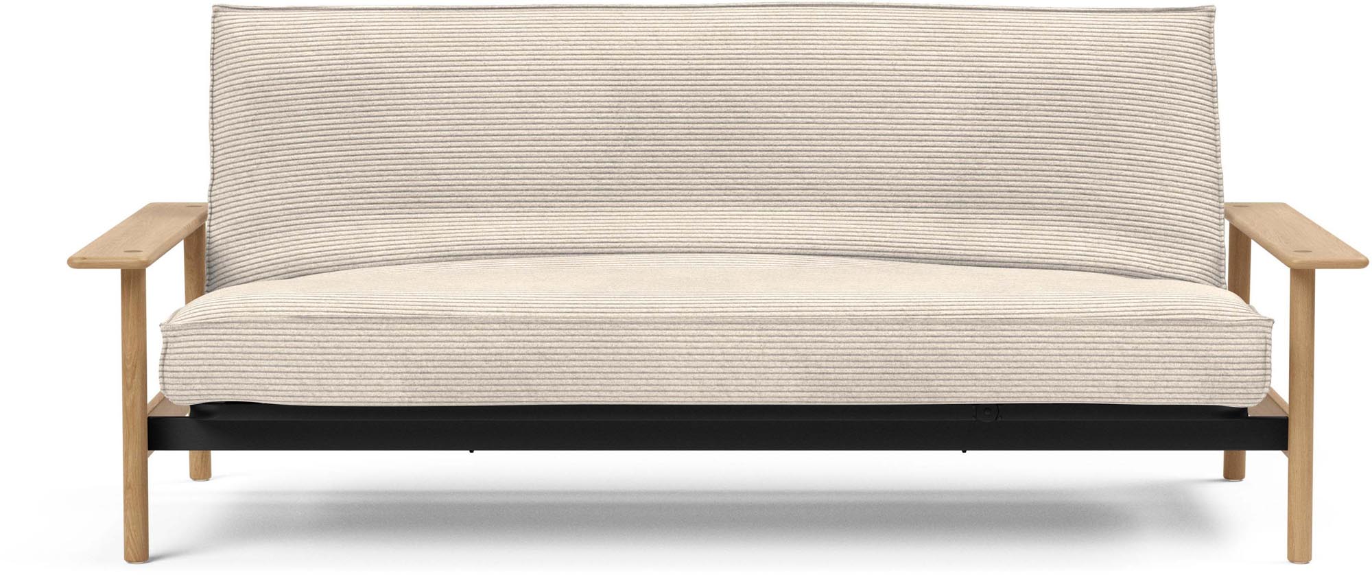 Erleben Sie das Balder Bettsofa 140 Sharp Plus Cover Latex von Innovation Living – eine perfekte Kombination aus modernem Stil und optimalem Schlafkomfort.