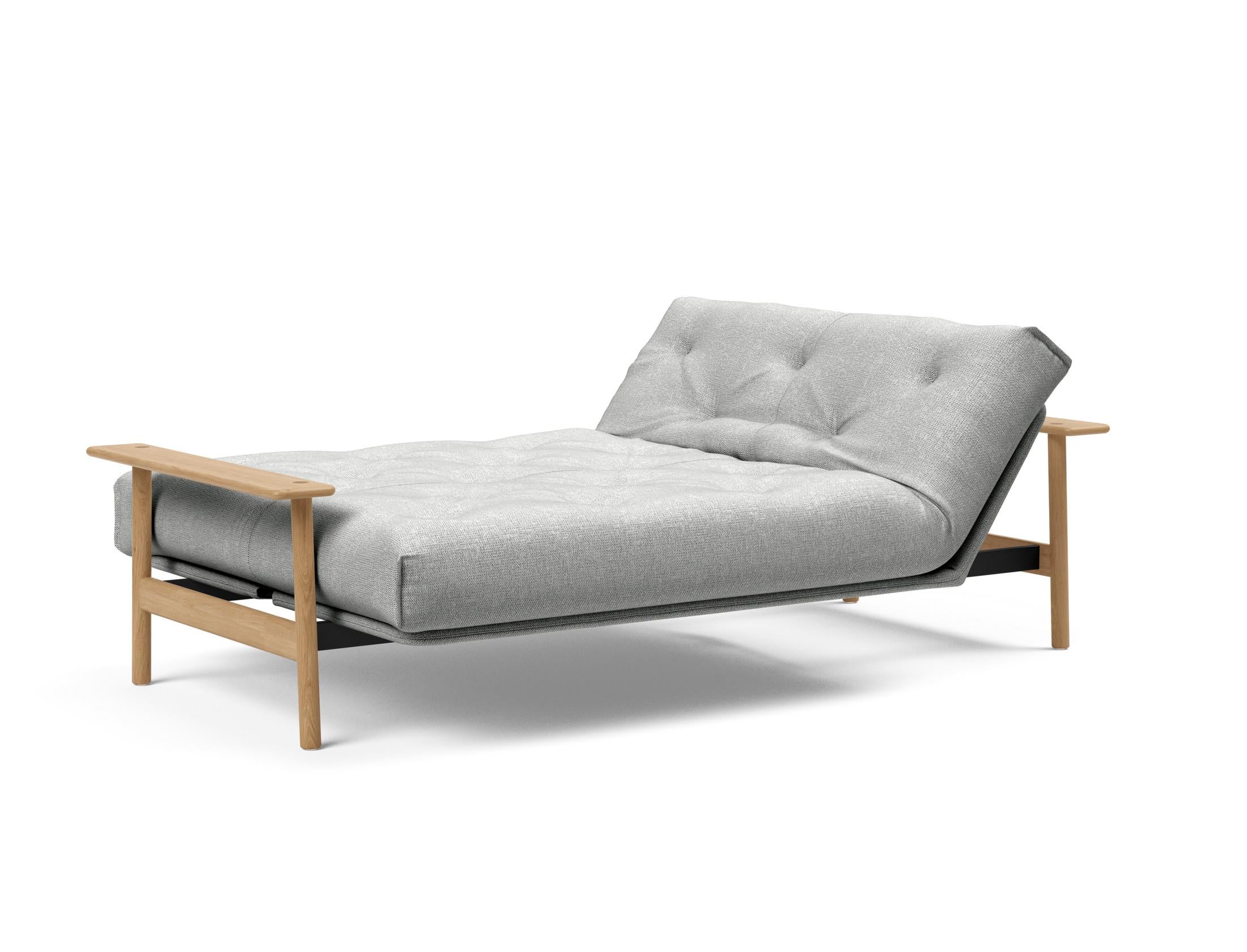 Erleben Sie das Balder Bettsofa 140 Nordic von Innovation Living – stilvoll, funktional und mit hochwertigem Soft Spring Bezug für erholsame Nächte.