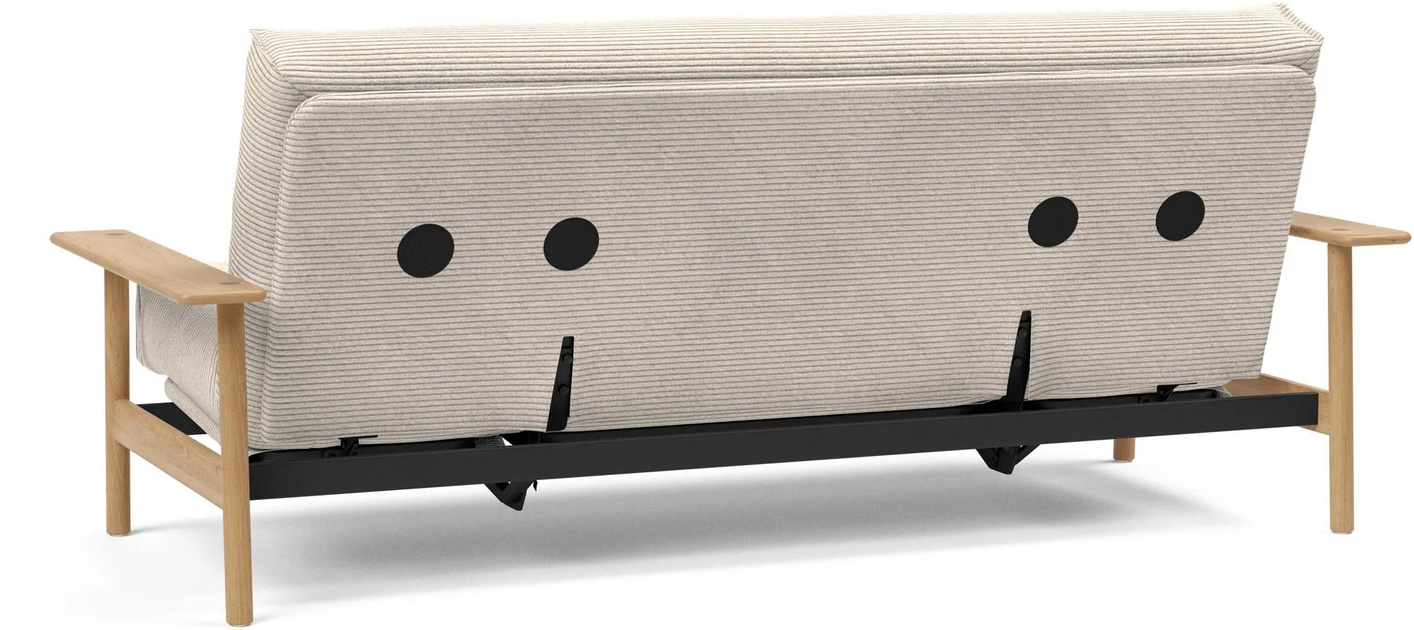 Erleben Sie das Balder Bettsofa 140 Nordic Soft Spring von Innovation Living – eine perfekte Kombination aus modernem Stil und optimalem Schlafkomfort.