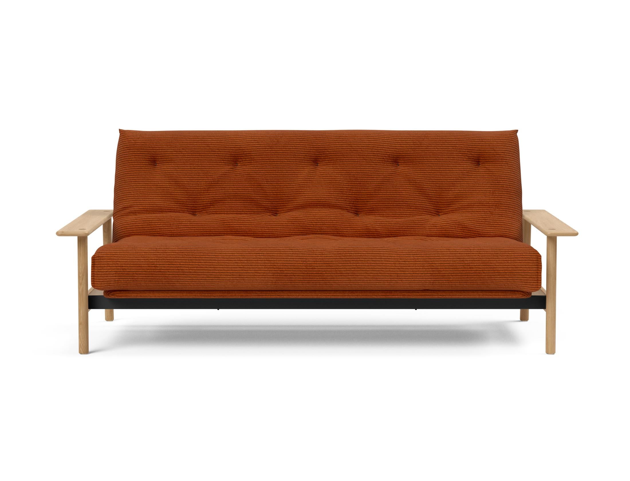 Erleben Sie das Balder Bettsofa 140 Nordic von Innovation Living – stilvoll, funktional und mit hochwertigem Soft Spring Bezug für erholsame Nächte.