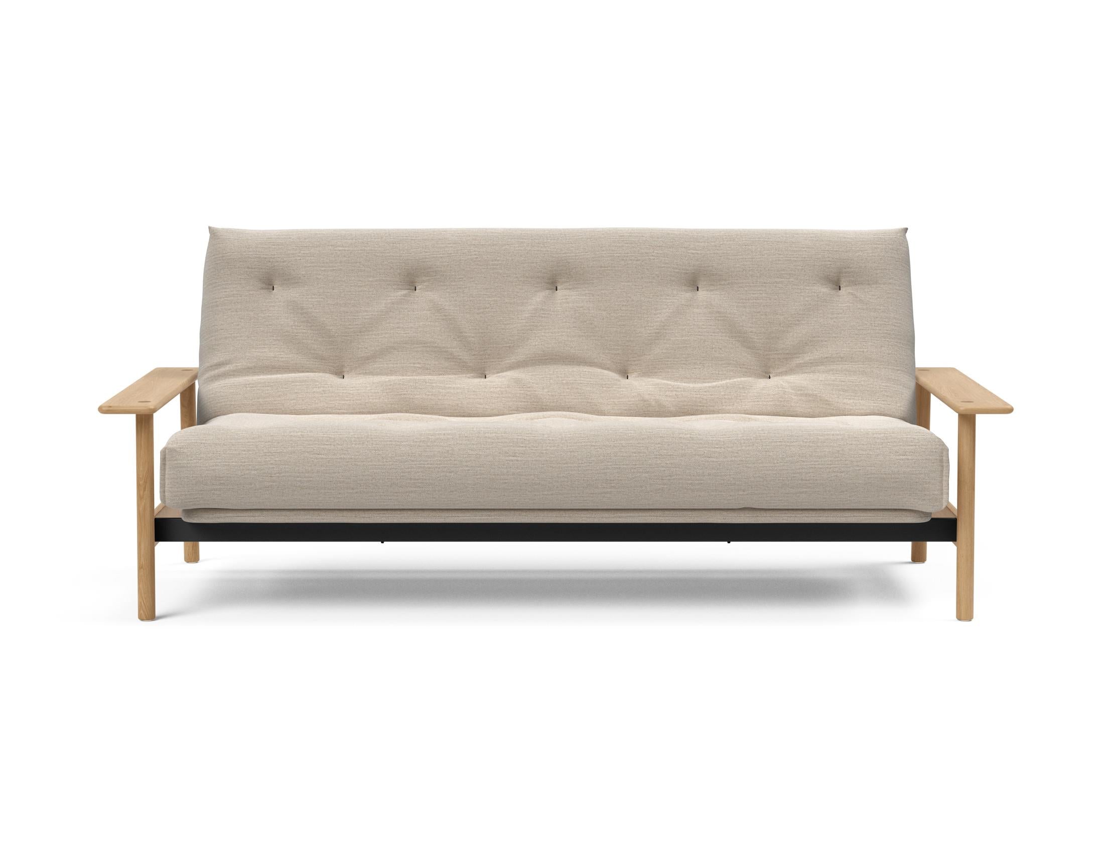 Erleben Sie das Balder Bettsofa 140 Nordic von Innovation Living – stilvoll, funktional und mit hochwertigem Soft Spring Bezug für erholsame Nächte.