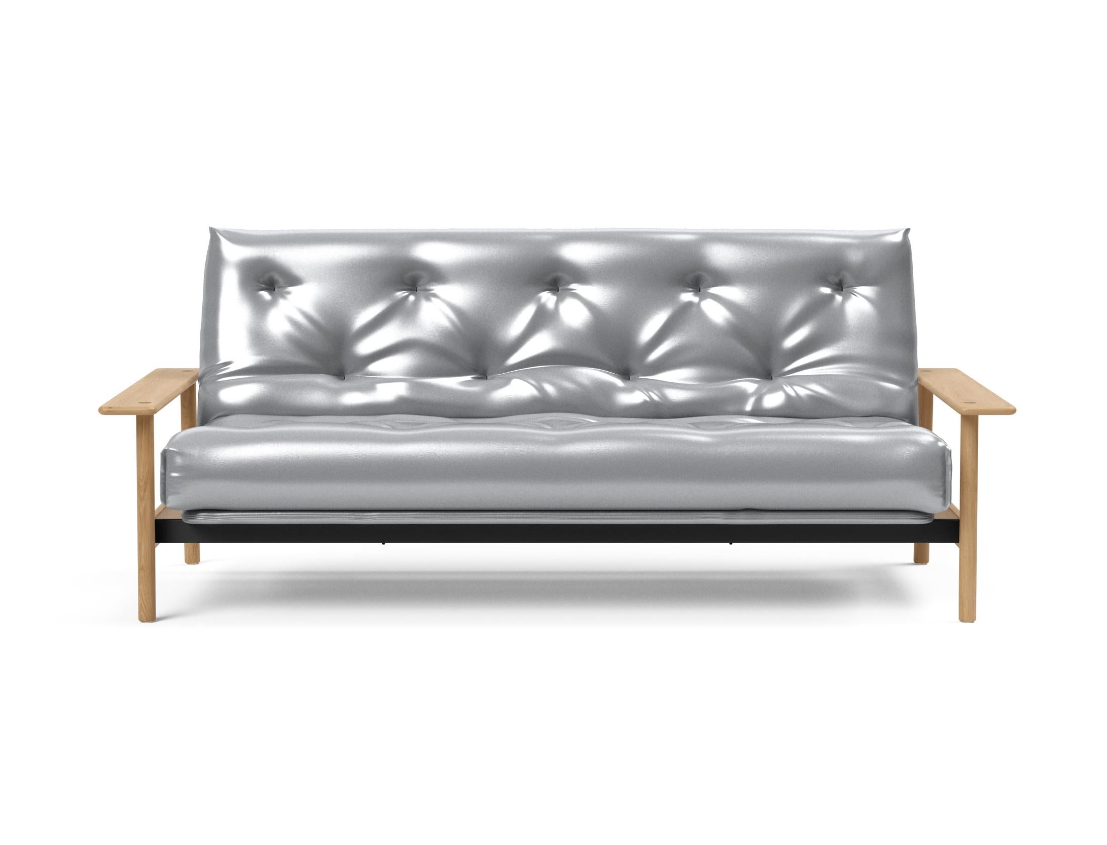 Erleben Sie das Balder Bettsofa 140 Nordic von Innovation Living – stilvoll, funktional und mit hochwertigem Soft Spring Bezug für erholsame Nächte.