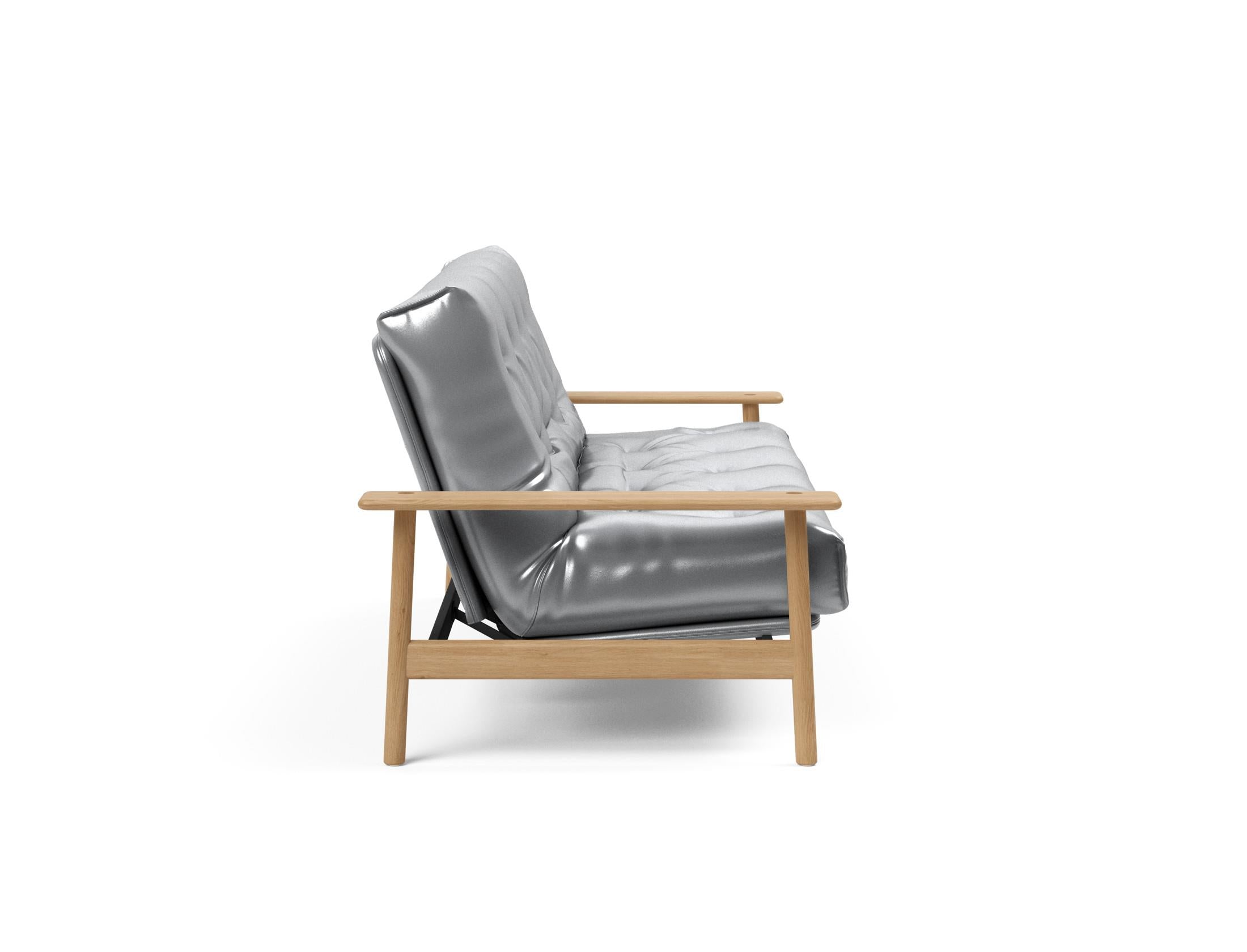 Erleben Sie das Balder Bettsofa 140 Nordic von Innovation Living – stilvoll, funktional und mit hochwertigem Soft Spring Bezug für erholsame Nächte.