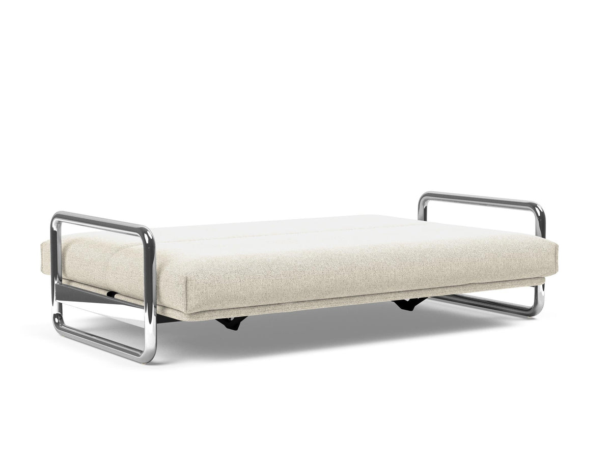 Lomira Schlafsofa 140 Nordic Cover mit Gestellbezug Soft Spring in 357 Taura Off White präsentiert im Onlineshop von KAQTU Design AG. Bettsofa ist von Innovation Living