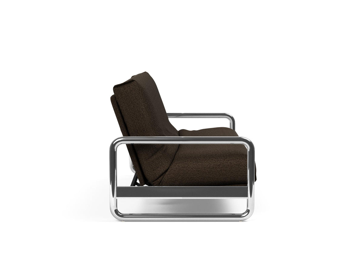 Lomira Schlafsofa 140 Nordic Cover mit Gestellbezug Soft Spring in 358 Taura Chocco präsentiert im Onlineshop von KAQTU Design AG. Bettsofa ist von Innovation Living