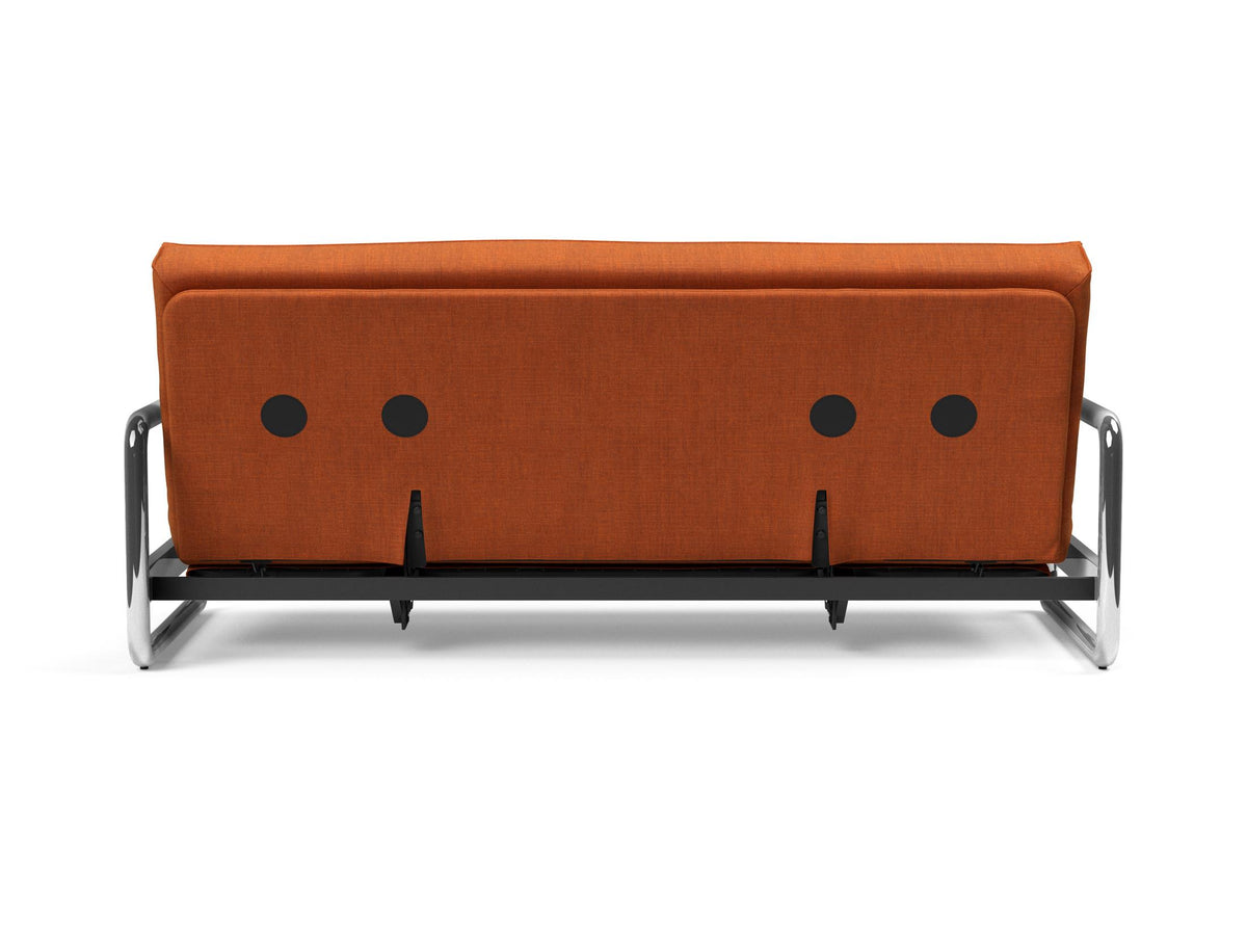 Lomira Schlafsofa 140 Sharp Plus mit Gestellbezug Soft Spring in 412 Esina Rust Orange präsentiert im Onlineshop von KAQTU Design AG. Bettsofa ist von Innovation Living