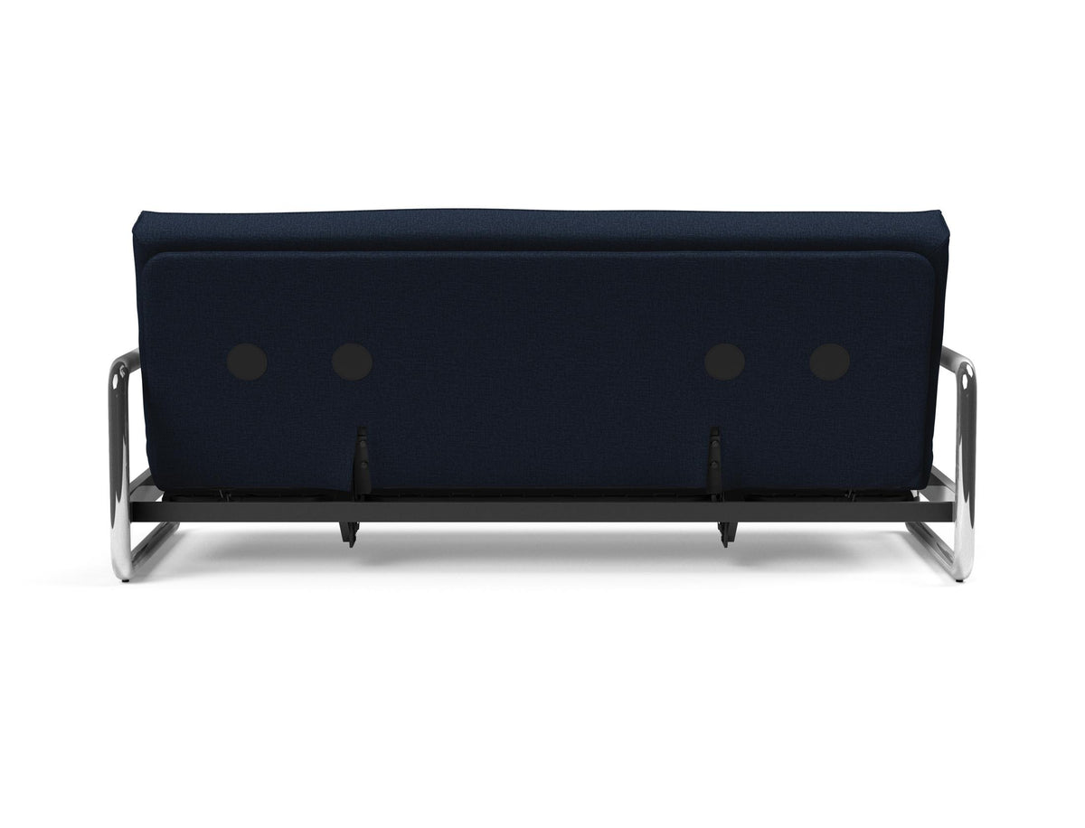 Lomira Schlafsofa 140 Sharp Plus mit Gestellbezug Soft Spring in 528 Mixed Dance Blue präsentiert im Onlineshop von KAQTU Design AG. Bettsofa ist von Innovation Living