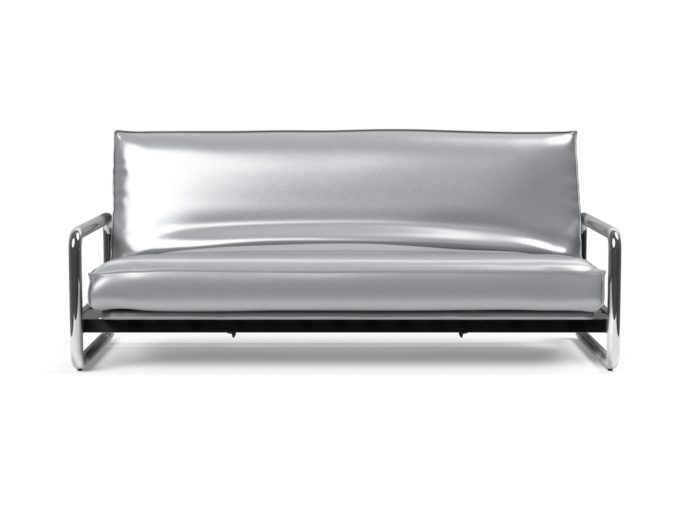 Stylisches Lomira Schlafsofa 140 Sharp Plus mit elegantem Soft Spring Bezug, ideal für entspannte Stunden und flexible Raumgestaltung.