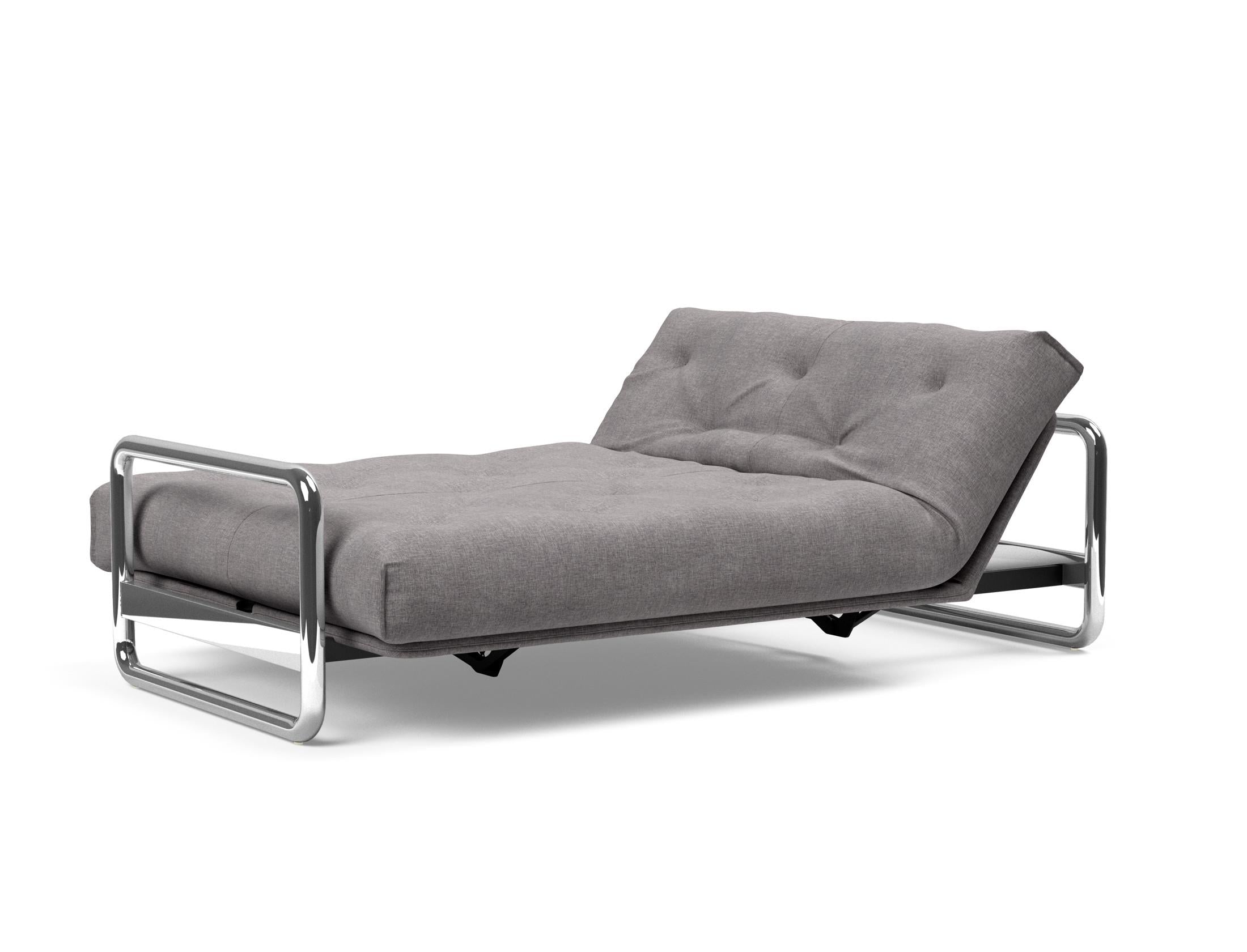 Das Lomira Schlafsofa 140 Nordic von Innovation Living vereint skandinavisches Design mit Komfort. Der Soft Spring Bezug sorgt für besten Schlaf.