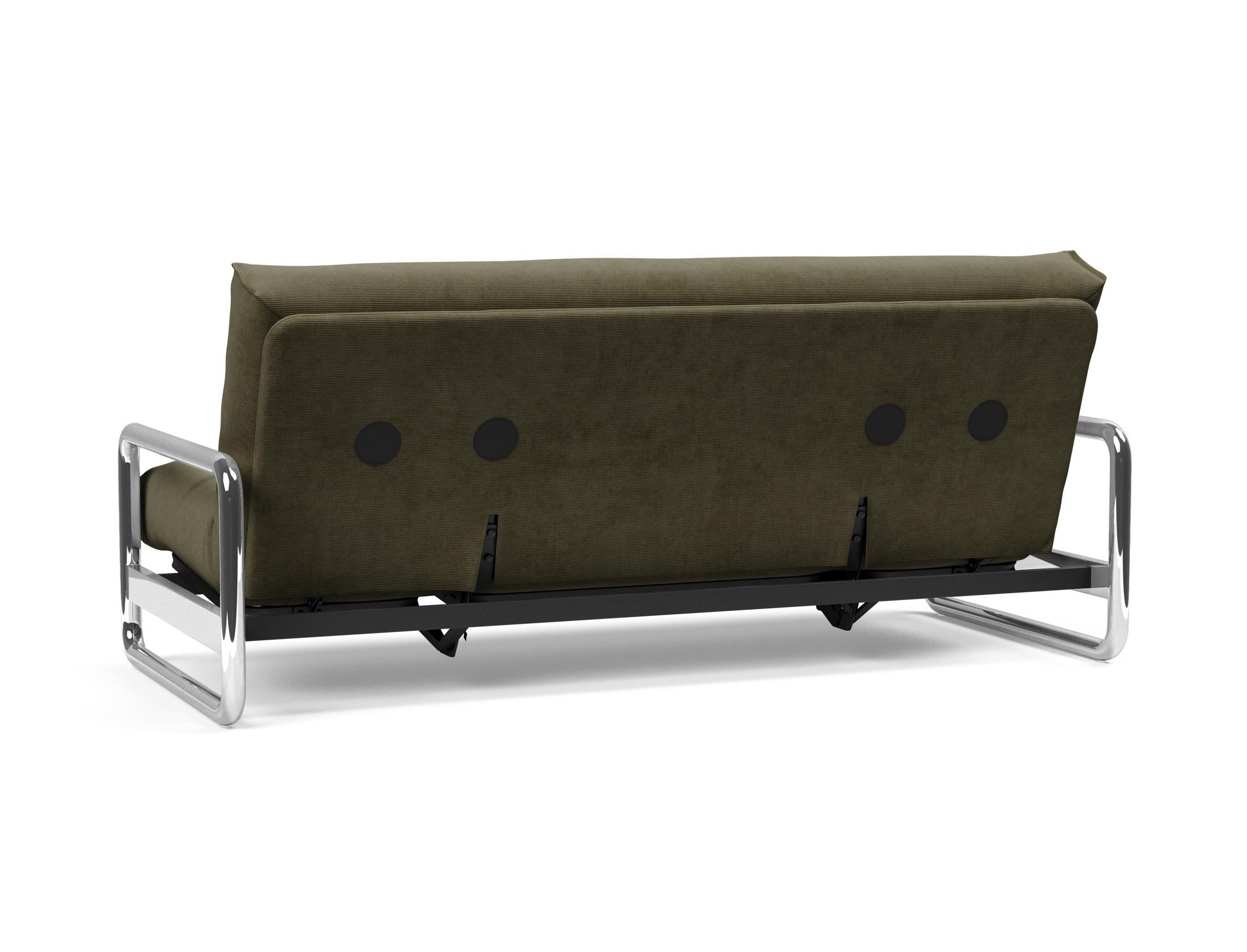 Entdecken Sie das Lomira Schlafsofa 140 Nordic Soft Spring von Innovation Living – stilvolles Design trifft auf höchsten Schlafkomfort für Ihr Zuhause.