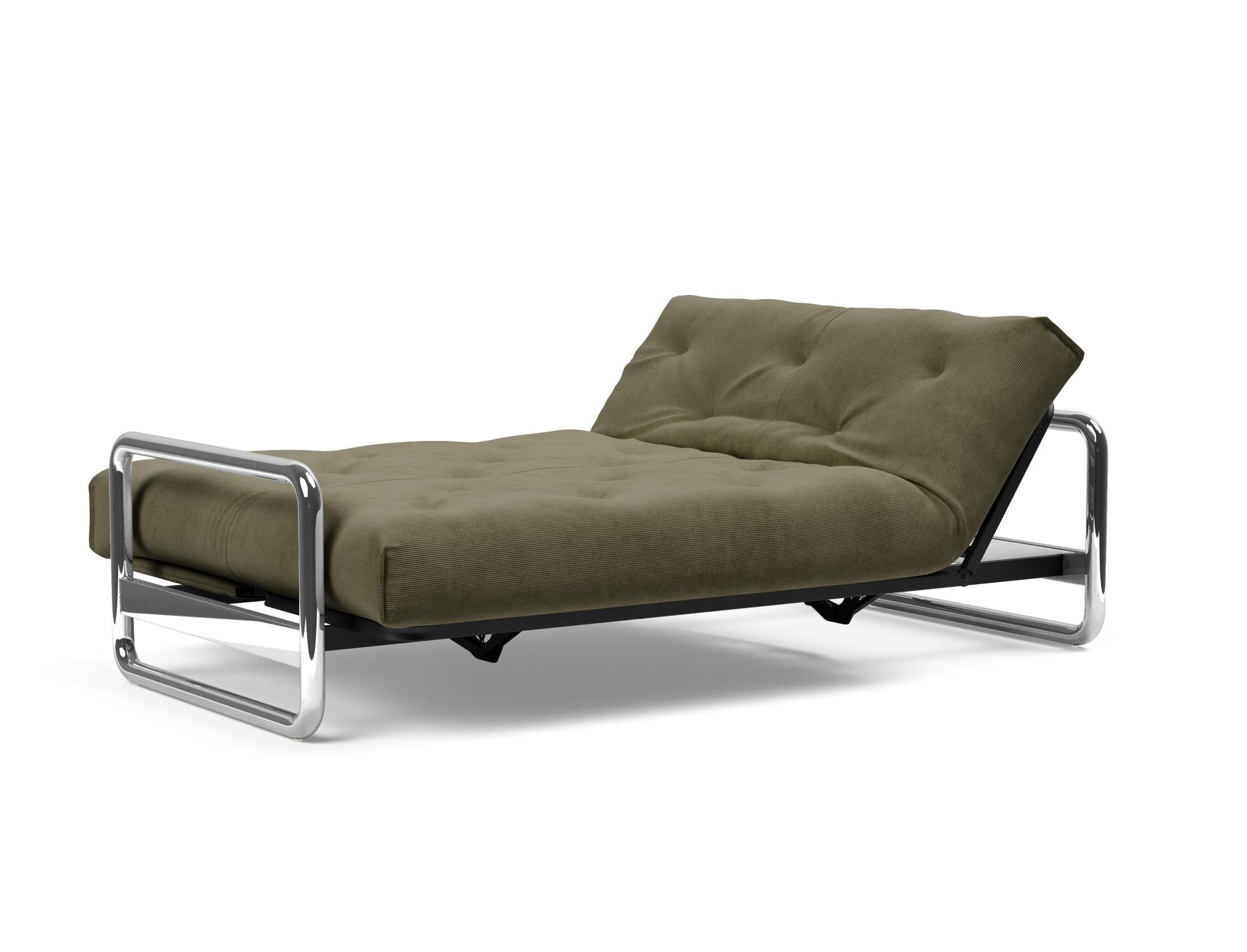 Entdecken Sie das Lomira Schlafsofa 140 Nordic Soft Spring von Innovation Living – stilvolles Design trifft auf hervorragende Schlafqualität.