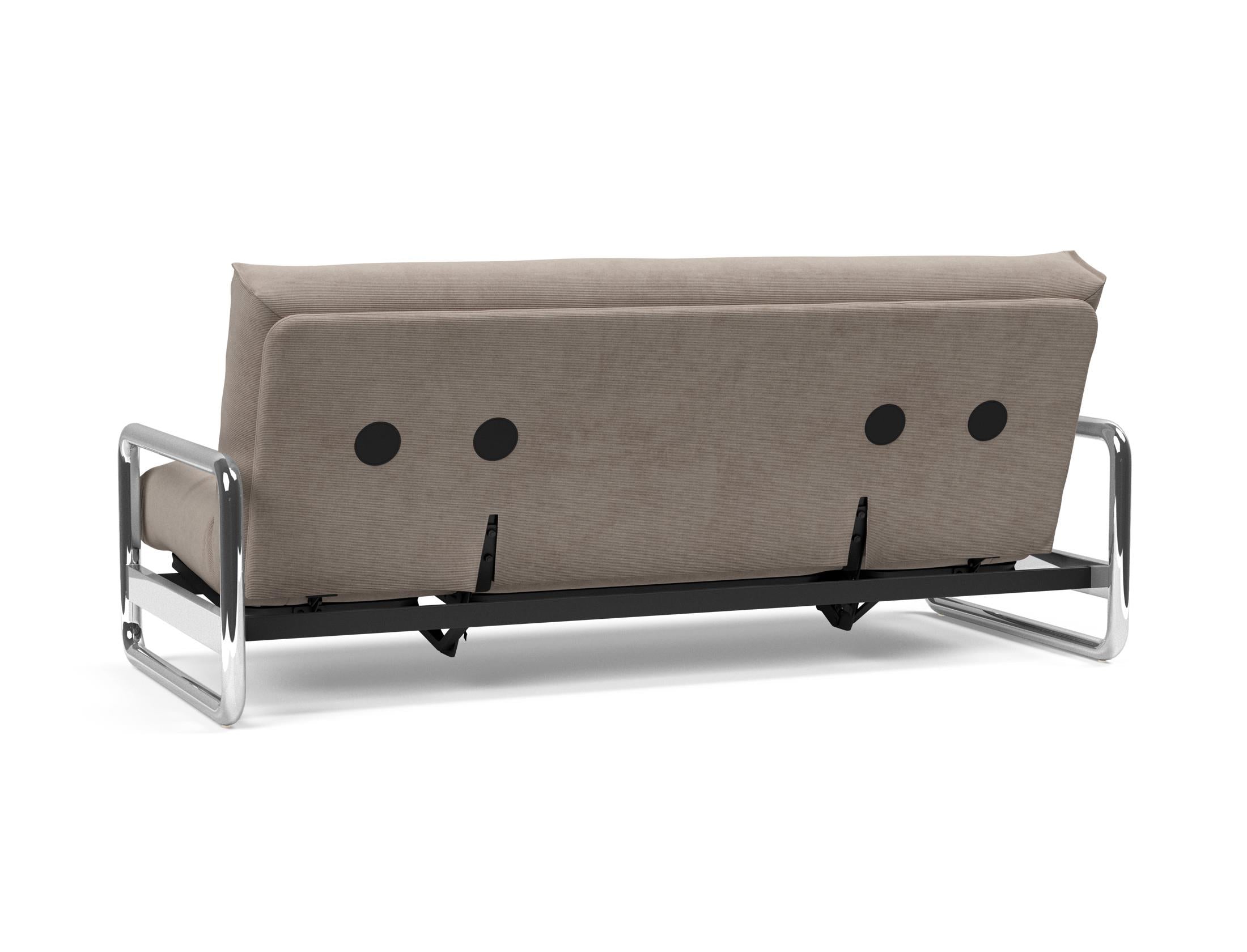 Entdecken Sie das Lomira Schlafsofa 140 Nordic Soft Spring von Innovation Living – stilvolles Design trifft auf hervorragende Schlafqualität.