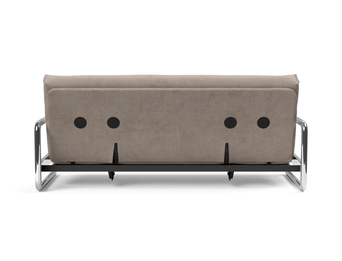 Lomira Schlafsofa 140 Nordic mit Gestellbezug Soft Spring in 318 Cordufine Beige präsentiert im Onlineshop von KAQTU Design AG. Bettsofa ist von Innovation Living