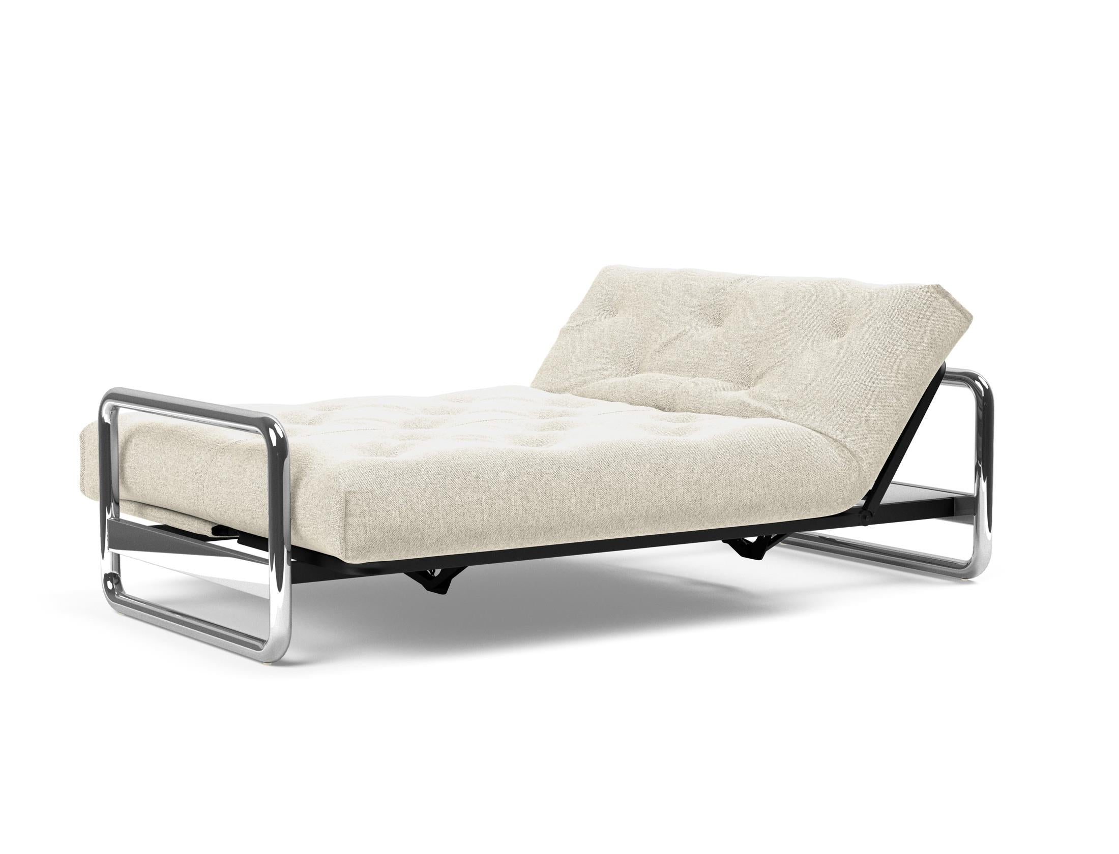 Entdecken Sie das Lomira Schlafsofa 140 Nordic Soft Spring von Innovation Living – stilvolles Design trifft auf hervorragende Schlafqualität.