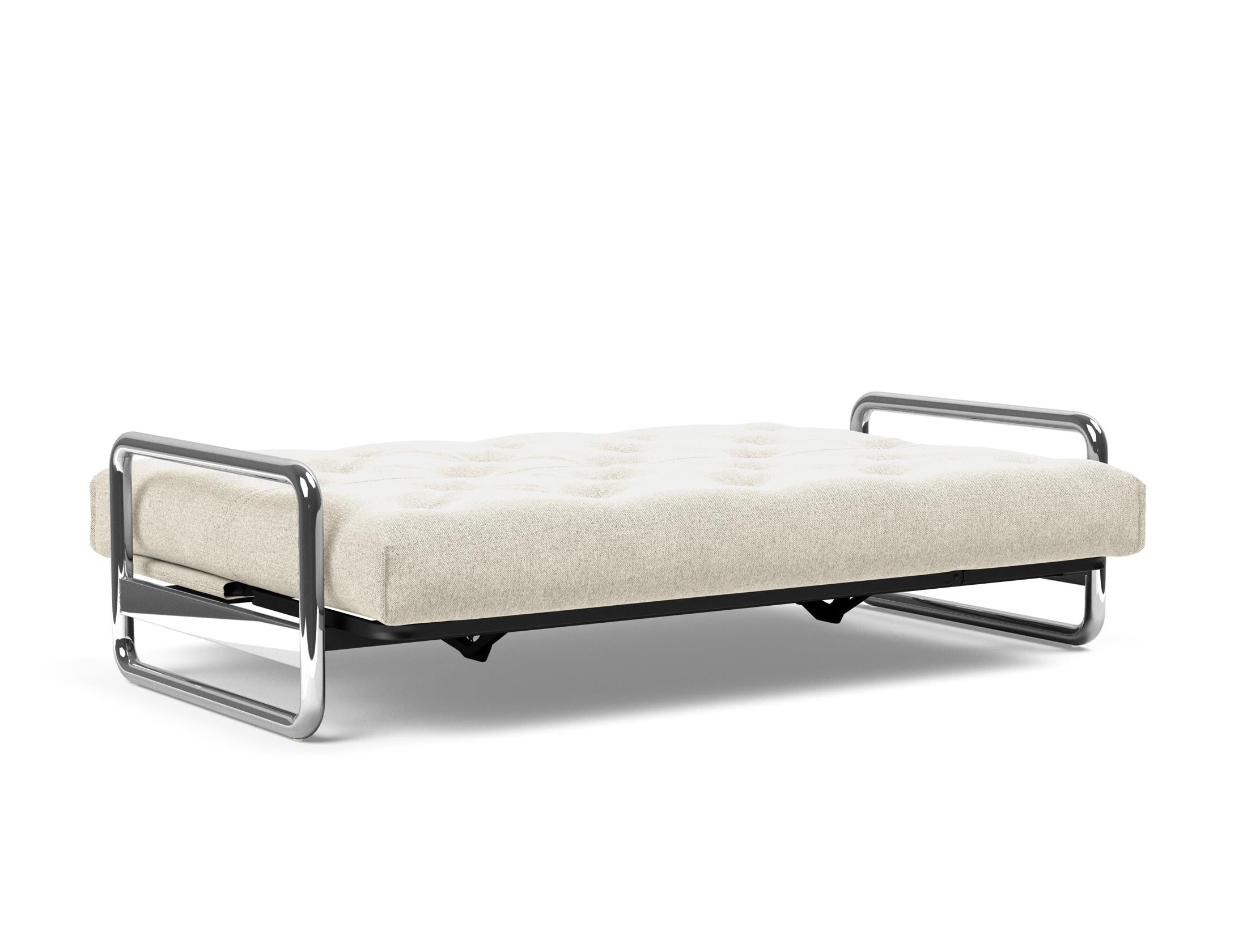 Erleben Sie das Lomira Schlafsofa 140 Nordic Soft Spring von Innovation Living – eine perfekte Kombination aus modernem Stil und optimalem Komfort für erholsame Nächte.