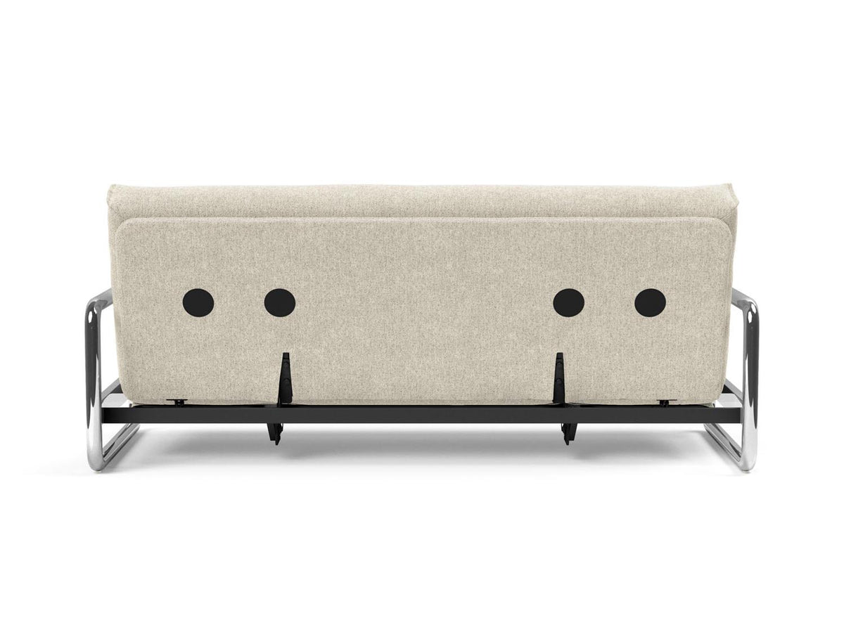 Lomira Schlafsofa 140 Nordic mit Gestellbezug Soft Spring in 357 Taura Off White präsentiert im Onlineshop von KAQTU Design AG. Bettsofa ist von Innovation Living