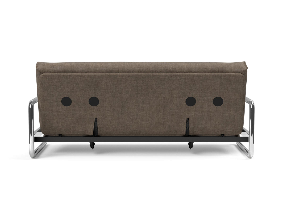 Lomira Schlafsofa 140 Nordic mit Gestellbezug Soft Spring in 411 Esina Cedar Brown präsentiert im Onlineshop von KAQTU Design AG. Bettsofa ist von Innovation Living