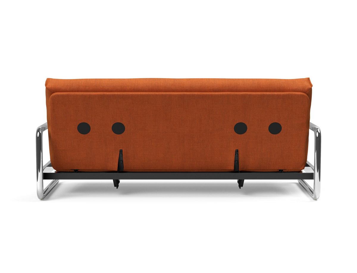 Lomira Schlafsofa 140 Nordic mit Gestellbezug Soft Spring in 412 Esina Rust Orange präsentiert im Onlineshop von KAQTU Design AG. Bettsofa ist von Innovation Living