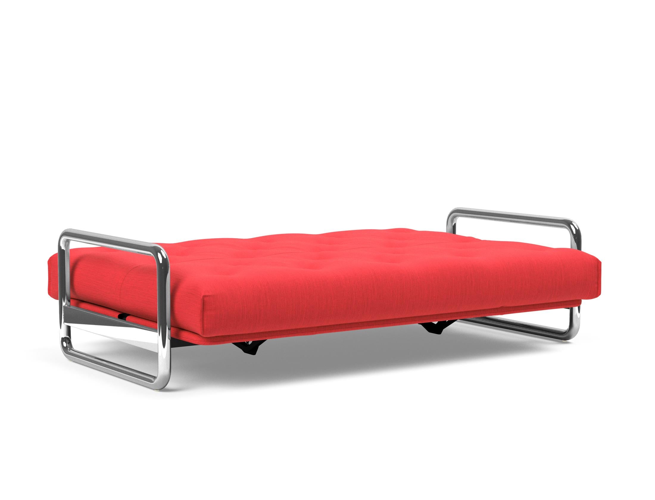 Entdecken Sie das Lomira Schlafsofa 140 Nordic von Innovation Living – stilvolles skandinavisches Design trifft auf höchsten Schlafkomfort mit Soft Spring Bezug.