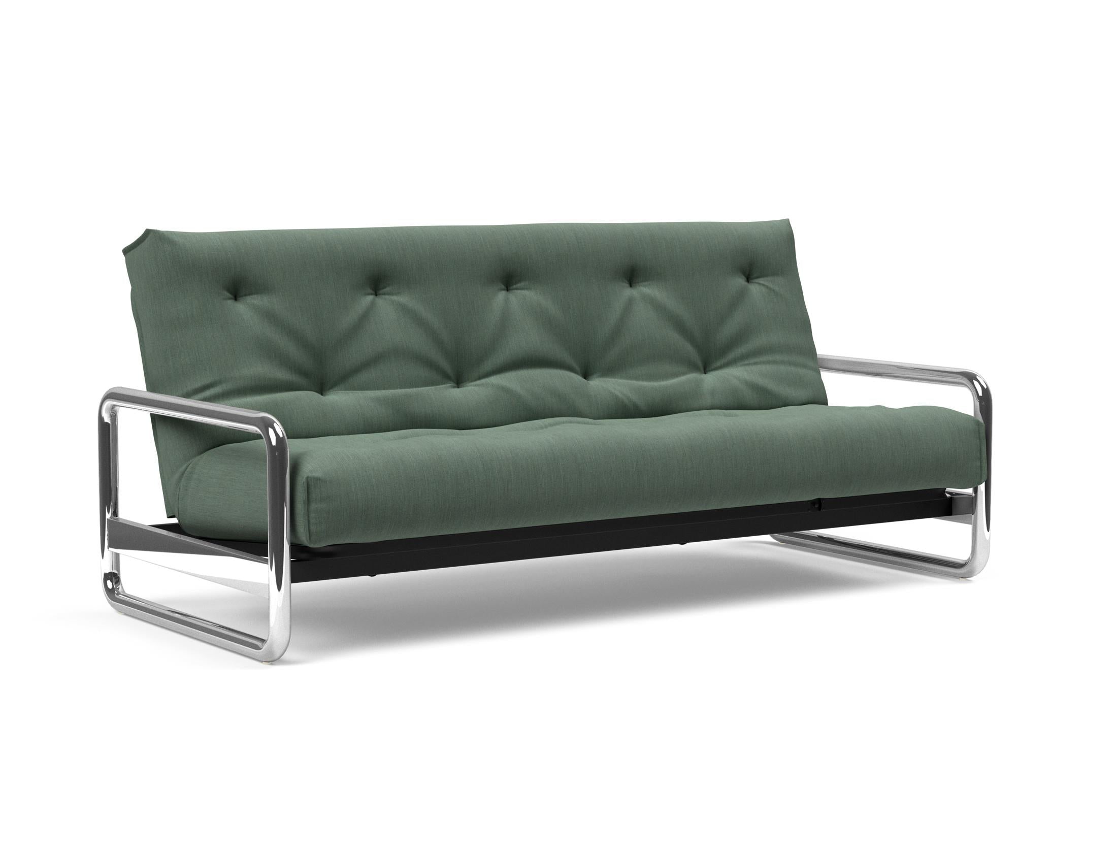 Erleben Sie das Lomira Schlafsofa 140 Nordic Soft Spring von Innovation Living – eine perfekte Kombination aus modernem Stil und optimalem Komfort für erholsame Nächte.