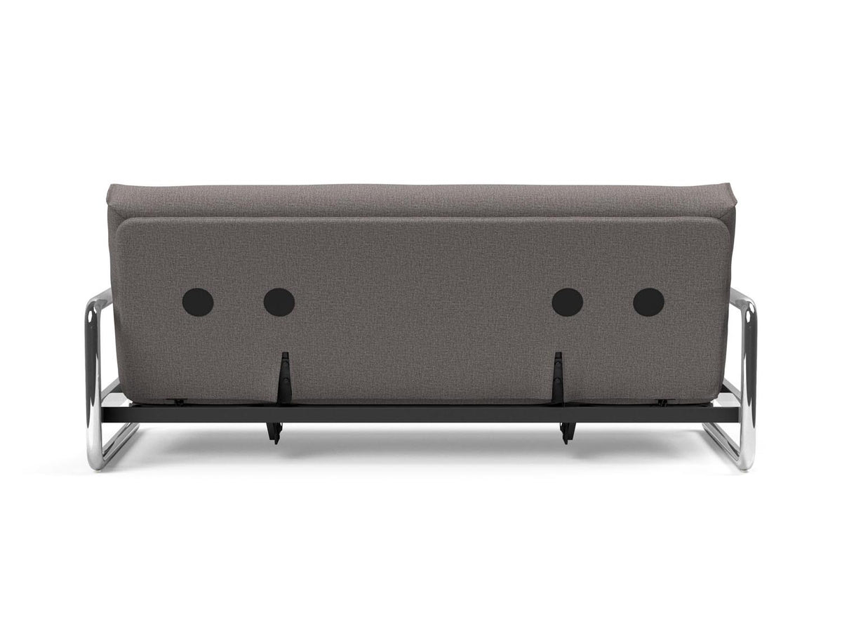 Lomira Schlafsofa 140 Nordic mit Gestellbezug Soft Spring in 521 Mixed Dance Grey präsentiert im Onlineshop von KAQTU Design AG. Bettsofa ist von Innovation Living