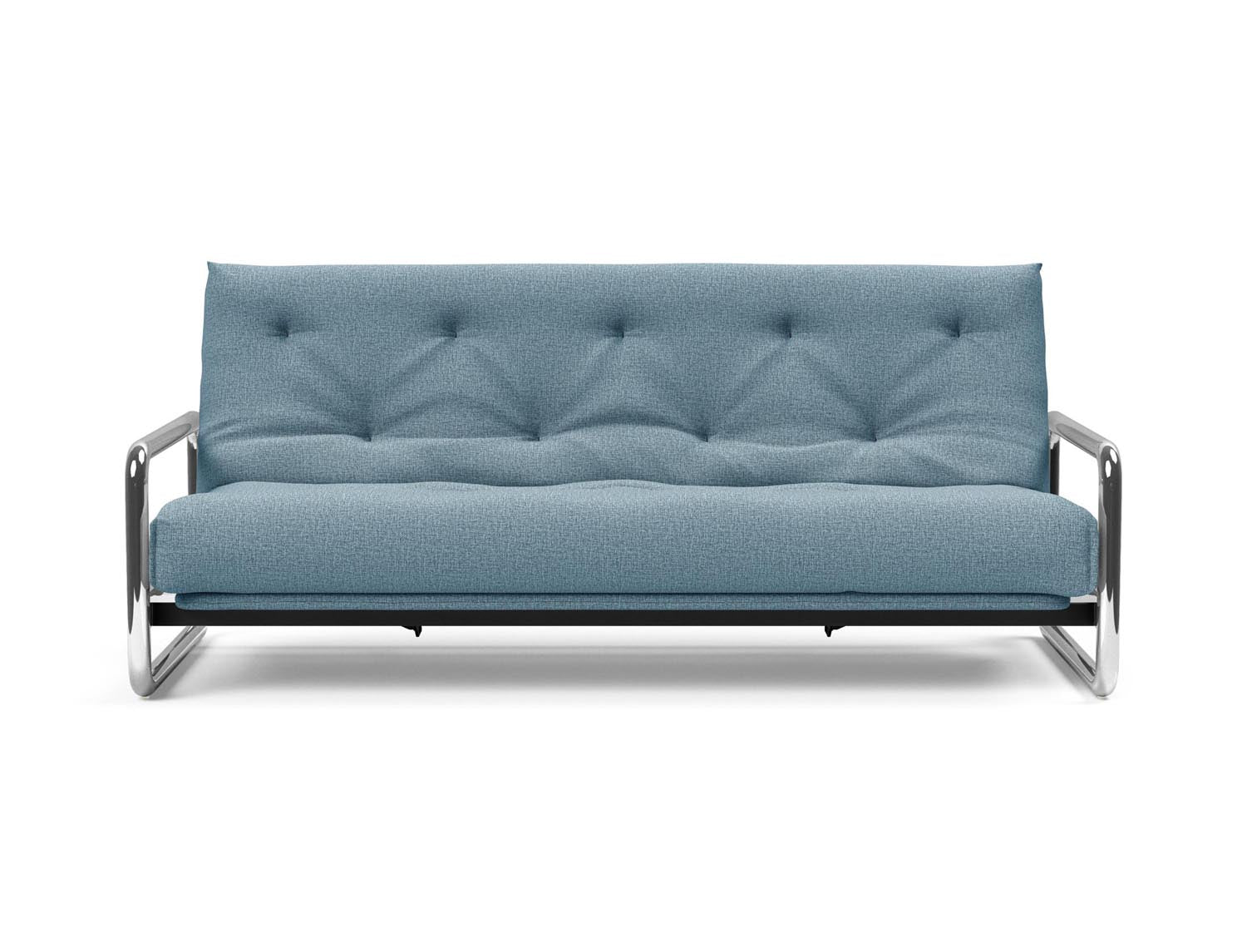 Entdecken Sie das Lomira Schlafsofa 140 Nordic von Innovation Living – stilvolles skandinavisches Design trifft auf höchsten Schlafkomfort mit Soft Spring Bezug.