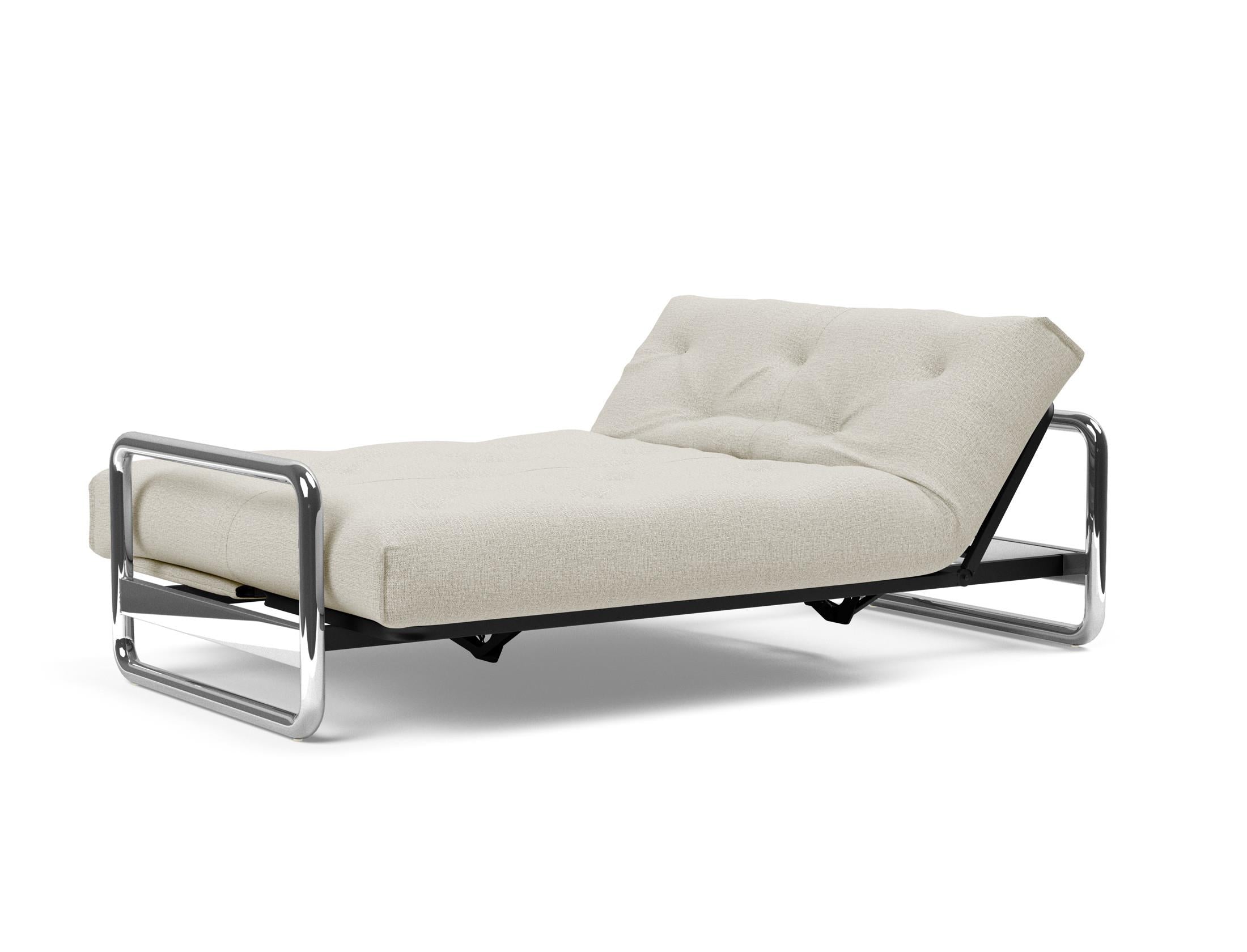 Entdecken Sie das Lomira Schlafsofa 140 Nordic Soft Spring von Innovation Living – stilvolles Design trifft auf hervorragende Schlafqualität.