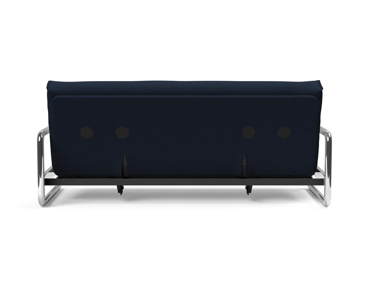 Lomira Schlafsofa 140 Nordic mit Gestellbezug Soft Spring in 528 Mixed Dance Blue präsentiert im Onlineshop von KAQTU Design AG. Bettsofa ist von Innovation Living