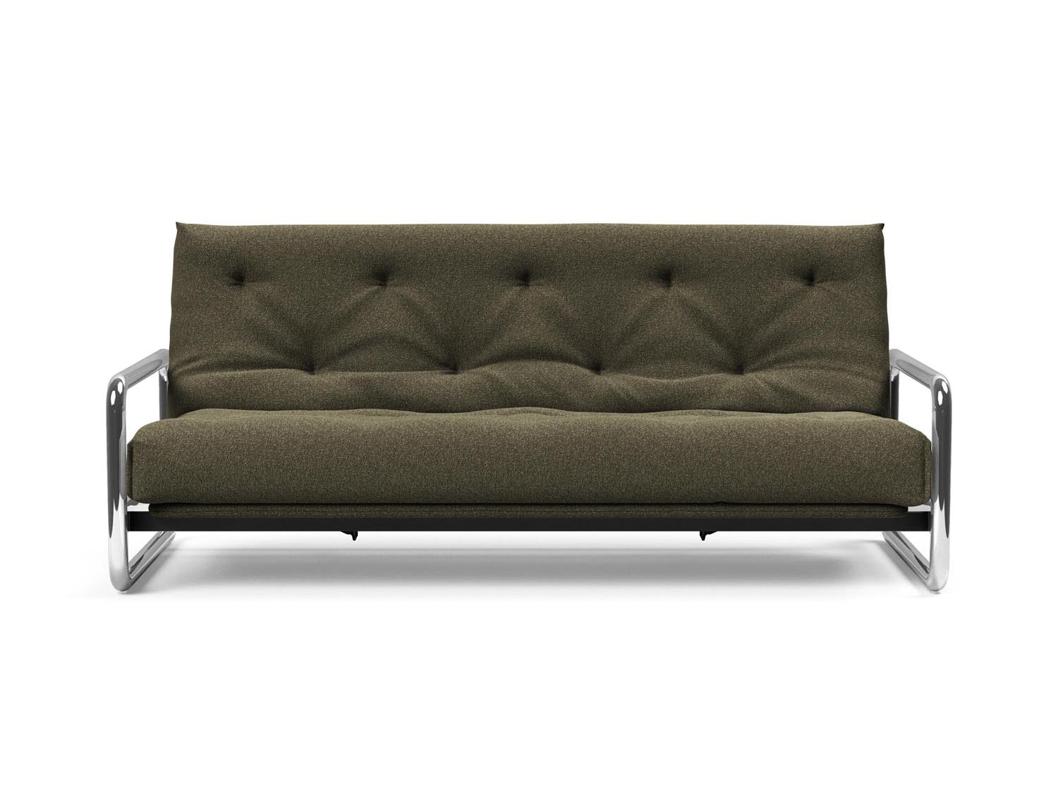 Erleben Sie das Lomira Schlafsofa 140 Nordic von Innovation Living – elegantes skandinavisches Design und optimaler Komfort dank Soft Spring Bezug.