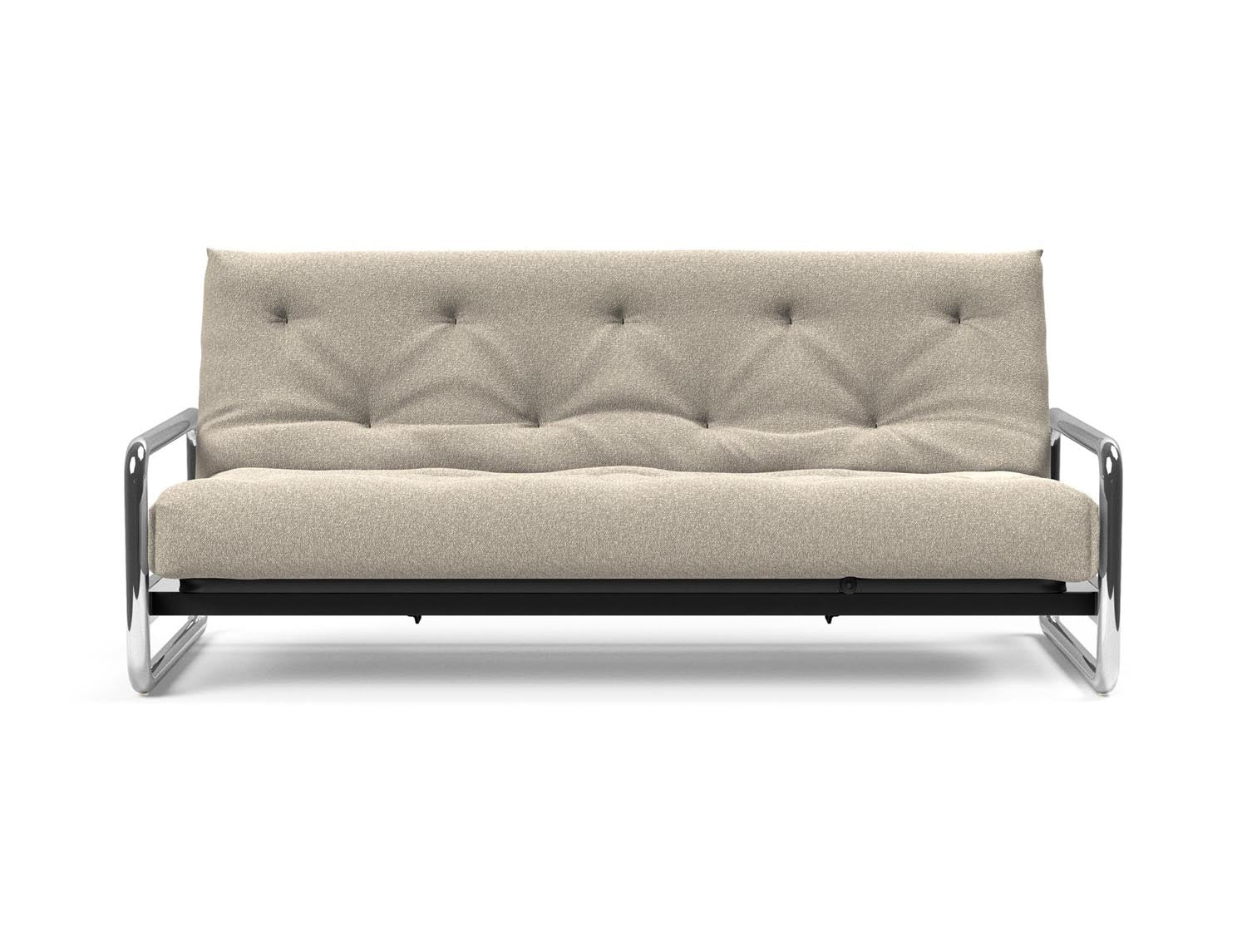 Entdecken Sie das Lomira Schlafsofa 140 Nordic Soft Spring von Innovation Living – stilvolles Design trifft auf hervorragende Schlafqualität.