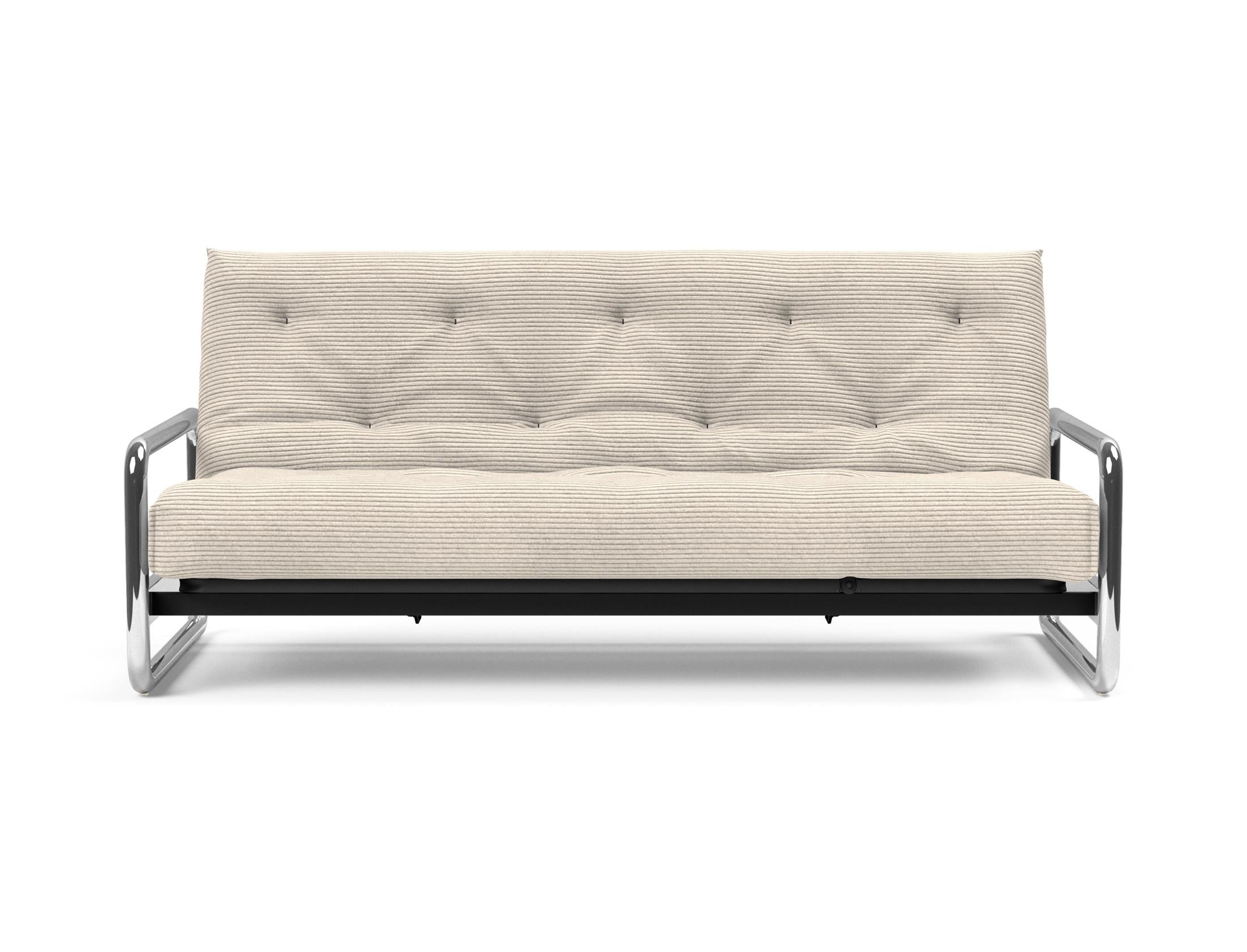 Entdecken Sie das Lomira Schlafsofa 140 Nordic Soft Spring von Innovation Living – stilvolles Design trifft auf hervorragende Schlafqualität.