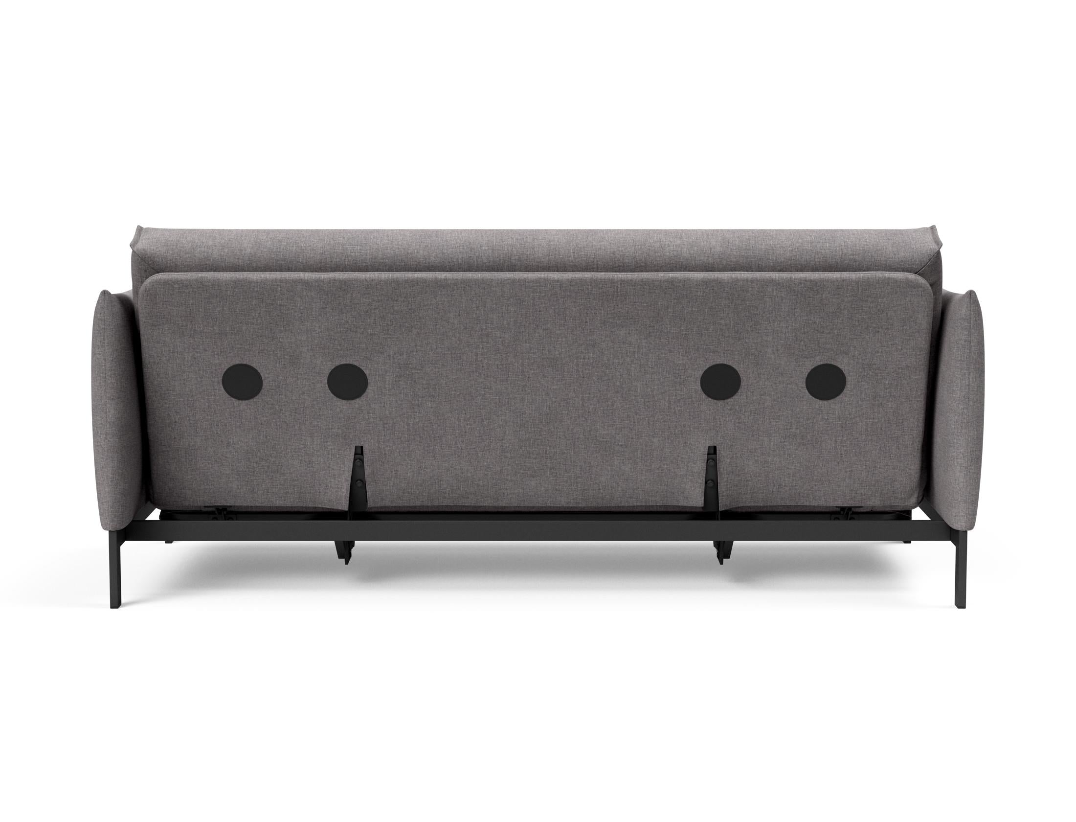 Erleben Sie das Junus 140 Bettsofa mit stilvollem Nordic Cover und hochwertigem Soft Spring, perfekt für gemütliche Wohnräume.