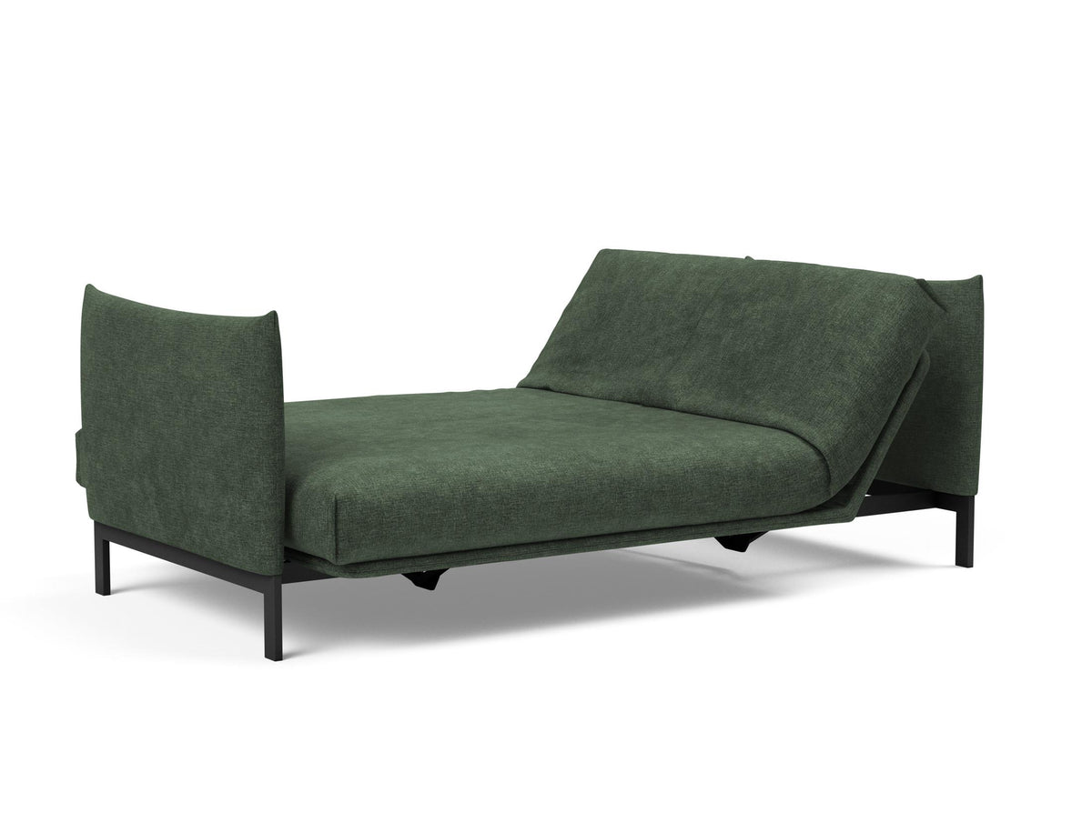 Junus 140 Bettsofa Nordic Cover mit Gestellbezug Soft Spring in 281 Avella Pine Green präsentiert im Onlineshop von KAQTU Design AG. Bettsofa ist von Innovation Living