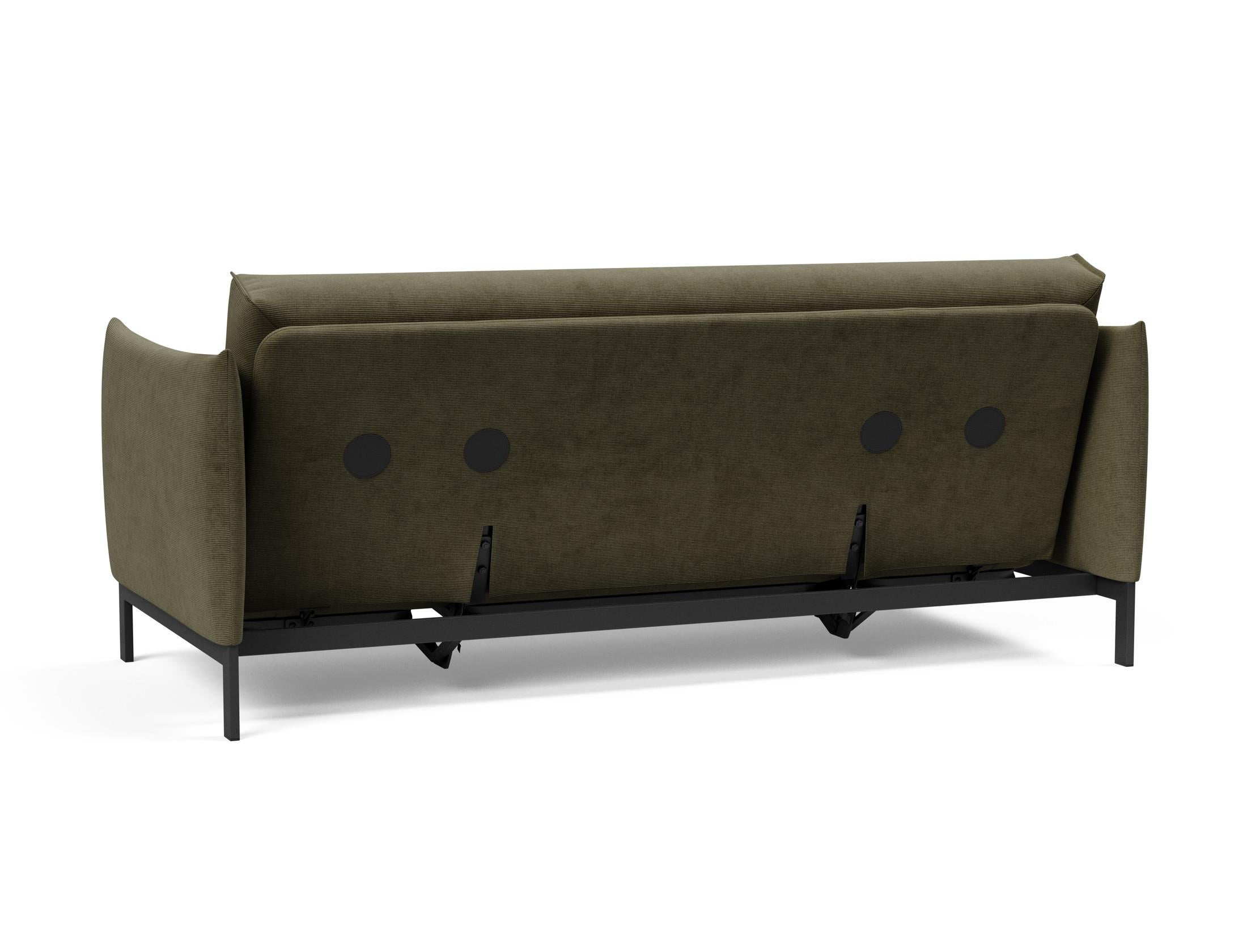 Entdecken Sie das Junus 140 Bettsofa mit Nordic Cover von Innovation Living – stilvolles Design trifft auf hervorragende Schlafqualität.