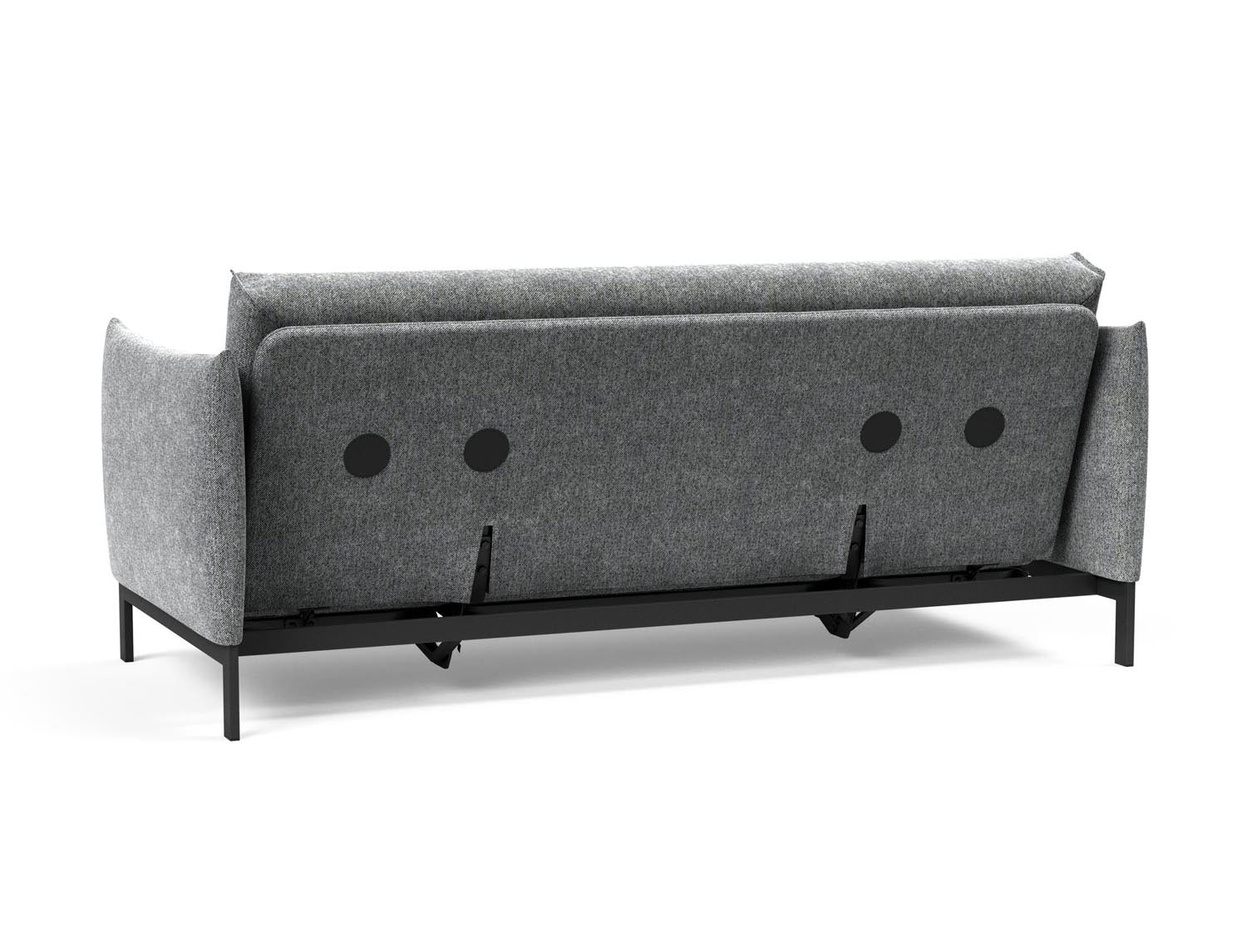 Erleben Sie das Junus 140 Bettsofa mit stilvollem Nordic Cover und Soft Spring, perfekt für gemütliche Abende und stilvolle Einrichtung.