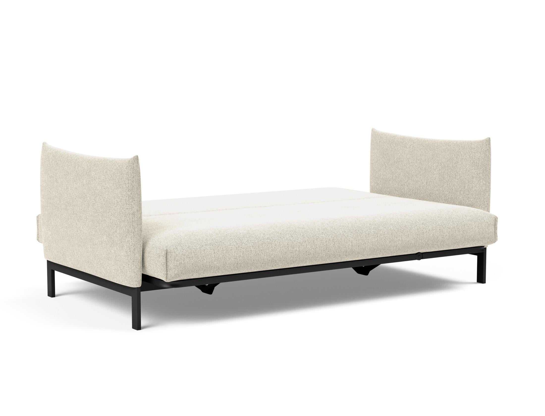 Erleben Sie das Junus 140 Bettsofa mit Nordic Cover von Innovation Living – eine perfekte Kombination aus modernem Stil und optimalem Komfort für Tag und Nacht.