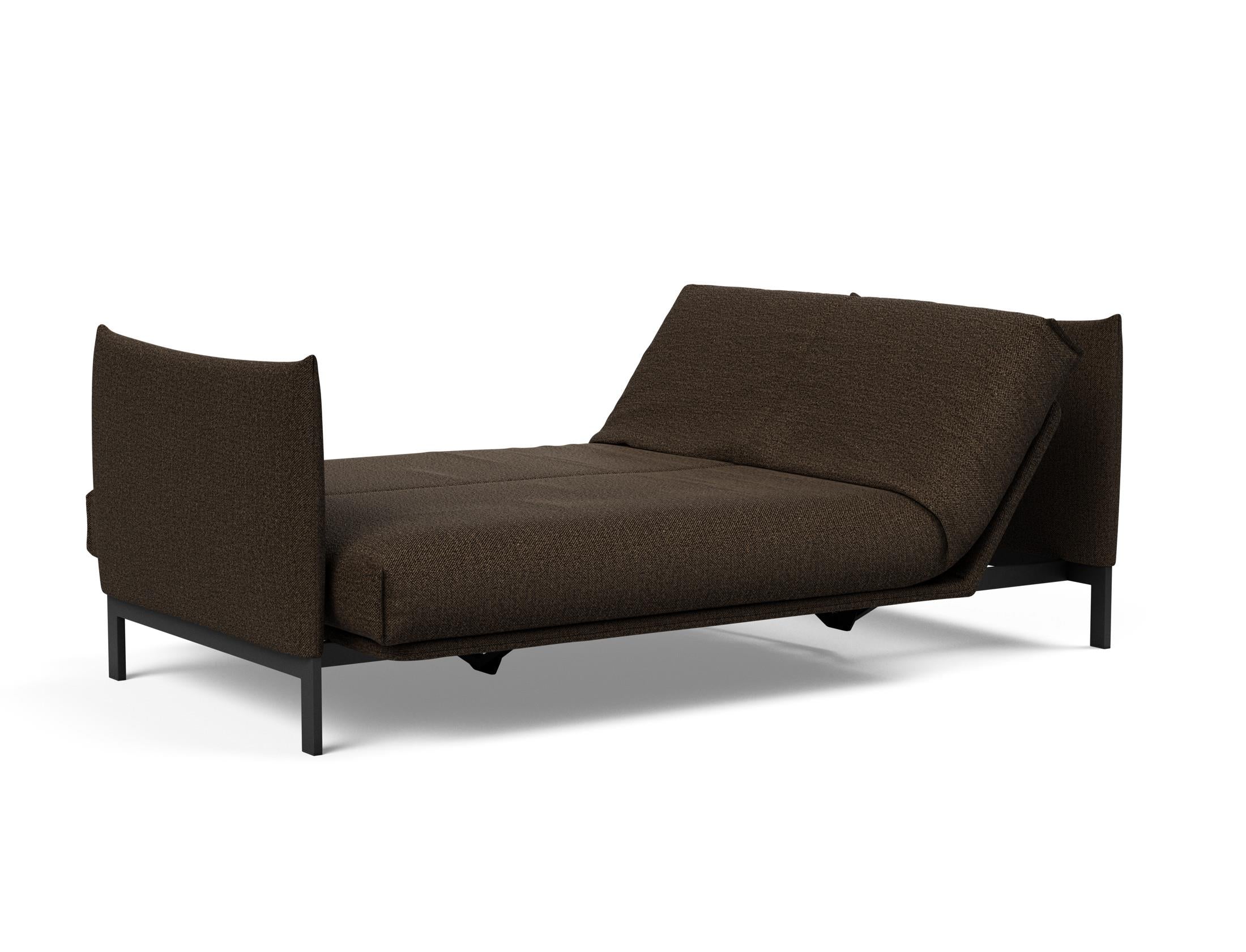 Erleben Sie das Junus 140 Bettsofa mit stilvollem Nordic Cover und Soft Spring, perfekt für gemütliche Abende und stilvolle Einrichtung.