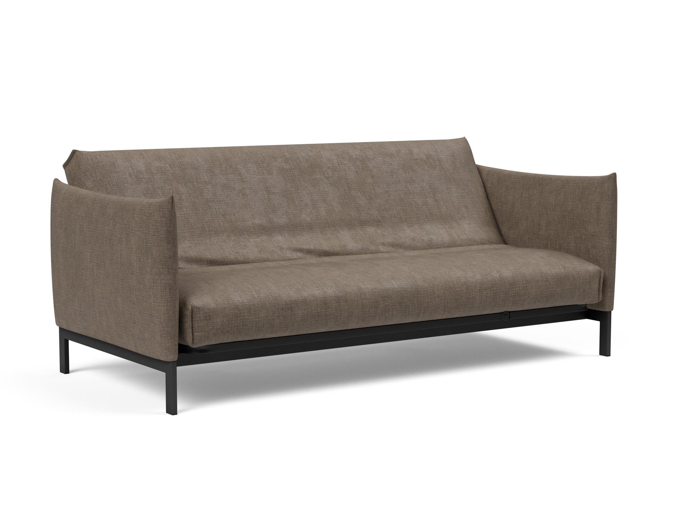 Erleben Sie das Junus 140 Bettsofa mit Nordic Cover von Innovation Living – eine perfekte Kombination aus modernem Stil und optimalem Schlafkomfort.