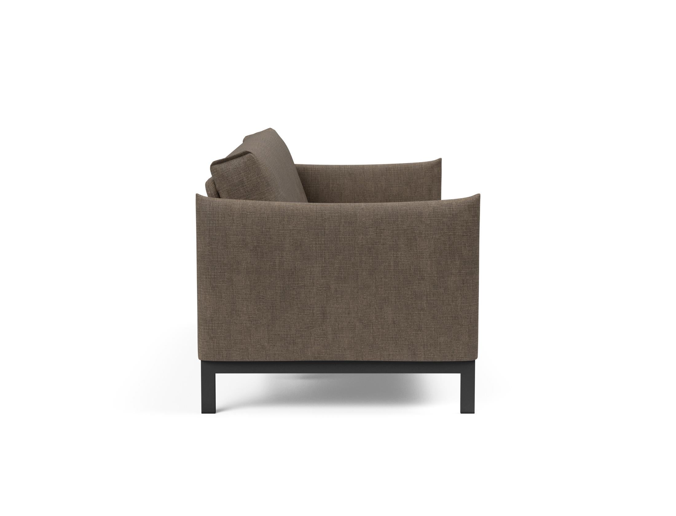 Erleben Sie das Junus 140 Bettsofa mit stilvollem Nordic Cover und Soft Spring, perfekt für gemütliche Abende und stilvolle Einrichtung.