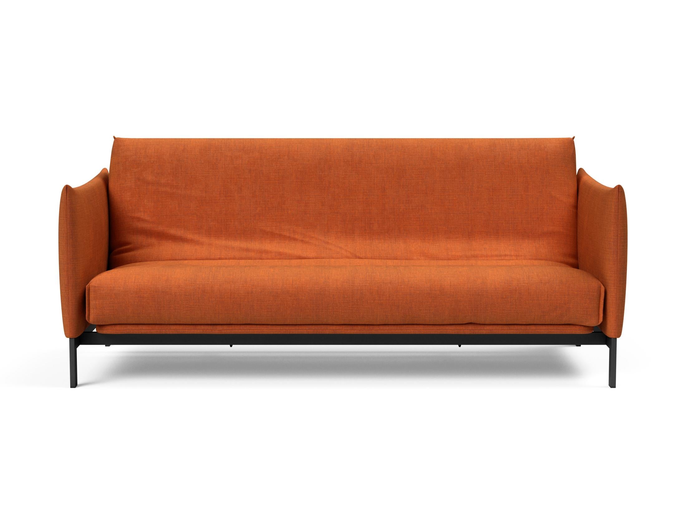 Erleben Sie das Junus 140 Bettsofa mit stilvollem Nordic Cover und Soft Spring, perfekt für gemütliche Abende und stilvolle Einrichtung.
