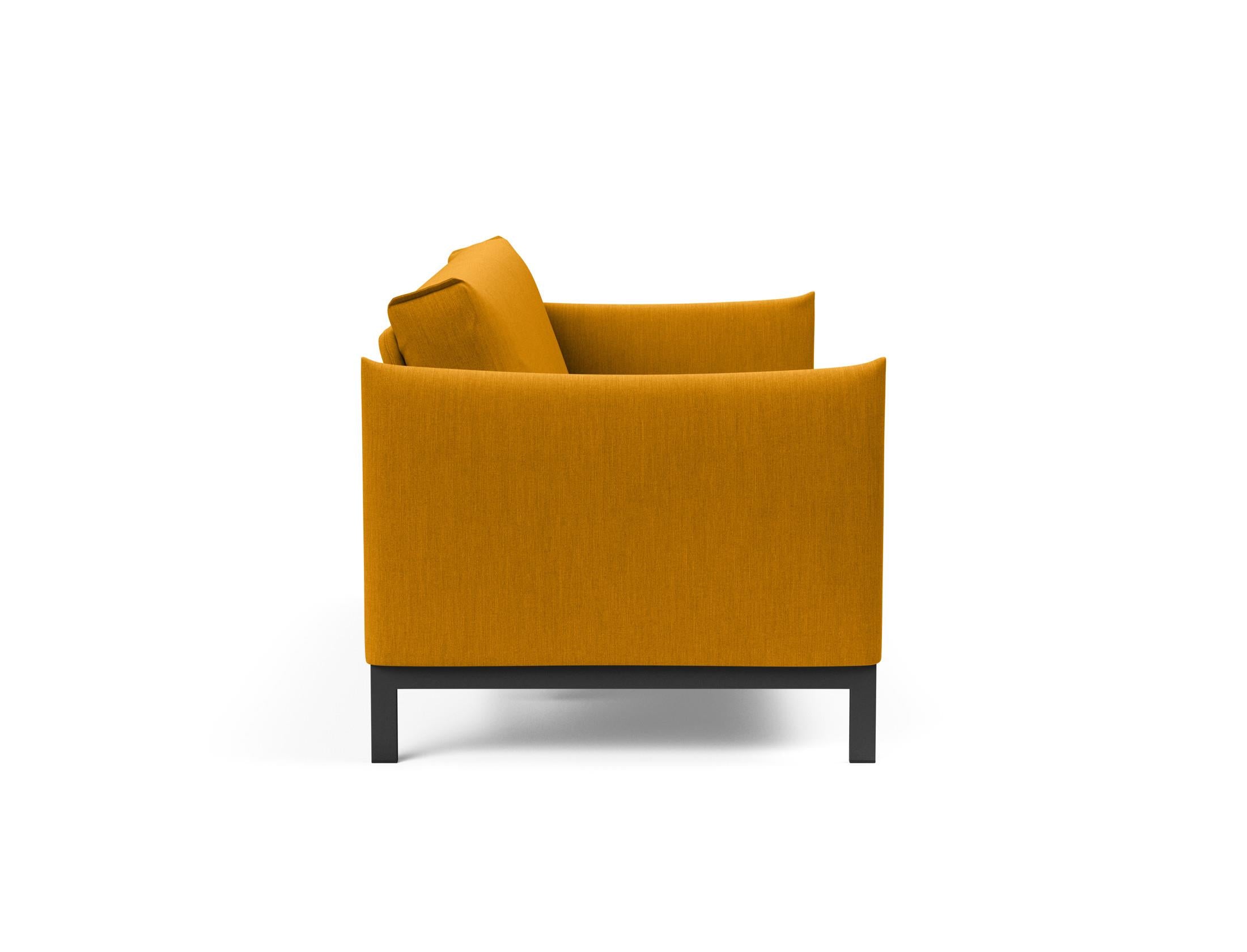 Erleben Sie das Junus 140 Bettsofa mit stilvollem Nordic Cover und Soft Spring, perfekt für gemütliche Abende und stilvolle Einrichtung.
