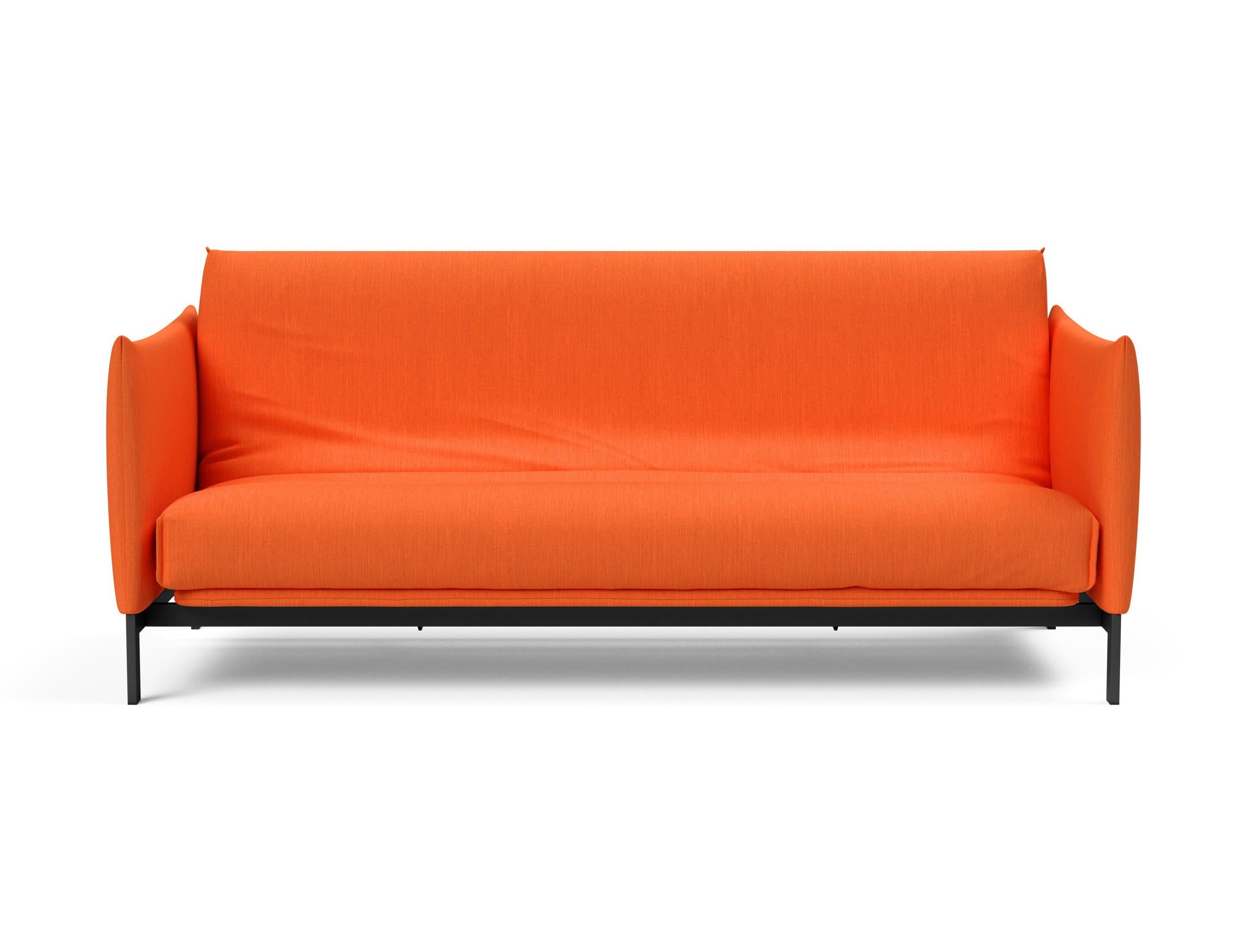 Erleben Sie das Junus 140 Bettsofa mit stilvollem Nordic Cover und Soft Spring, perfekt für gemütliche Abende und stilvolle Einrichtung.