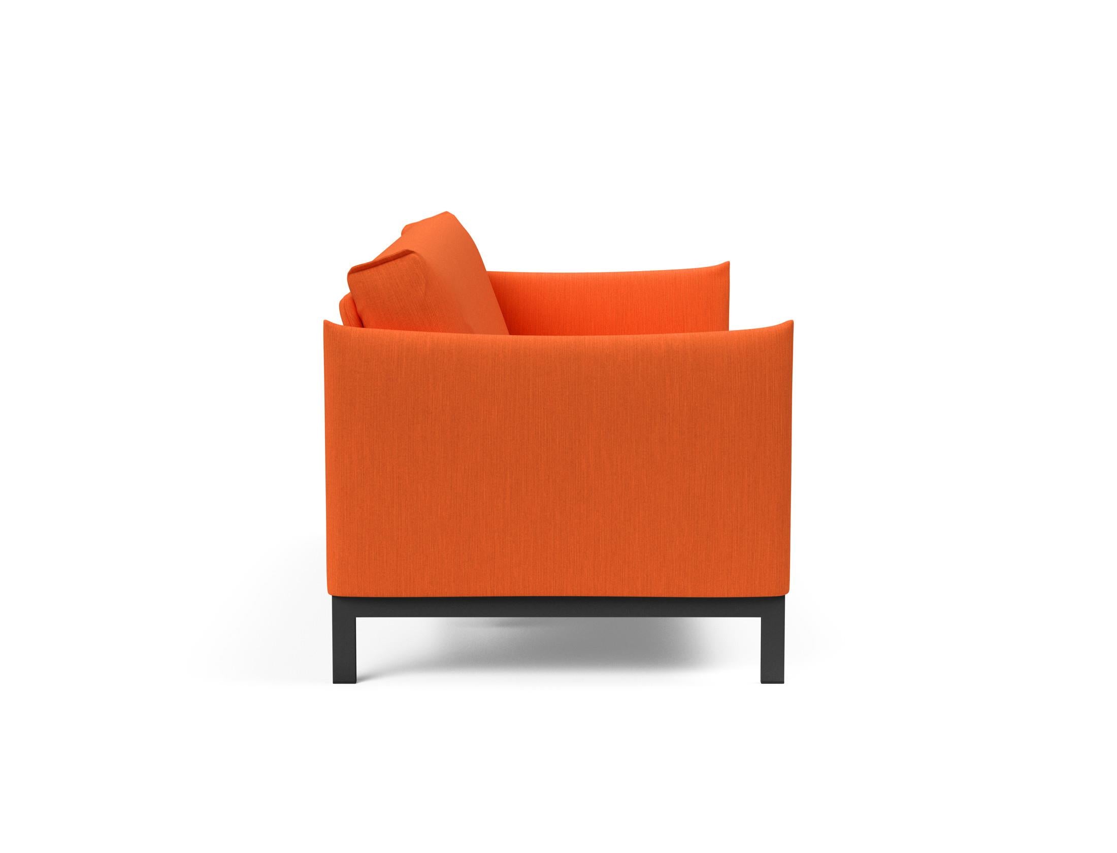 Erleben Sie das Junus 140 Bettsofa mit stilvollem Nordic Cover und Soft Spring, perfekt für gemütliche Abende und stilvolle Einrichtung.