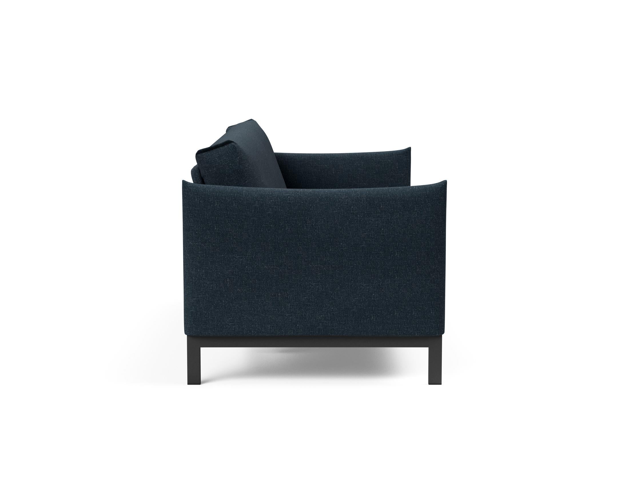 Erleben Sie das Junus 140 Bettsofa mit stilvollem Nordic Cover und Soft Spring, perfekt für gemütliche Abende und stilvolle Einrichtung.