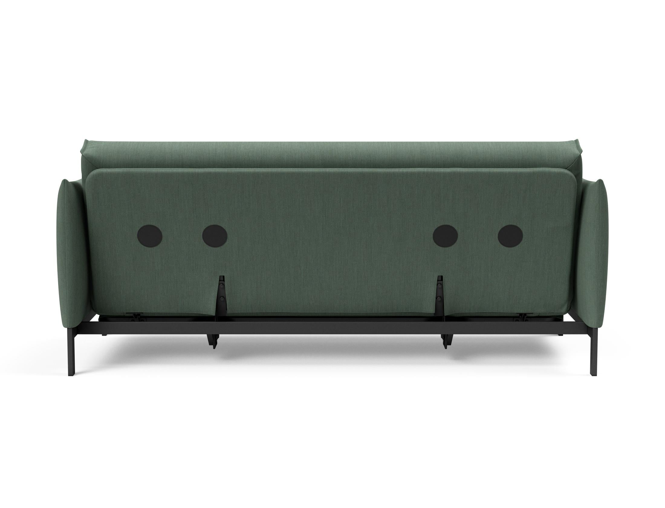 Erleben Sie das Junus 140 Bettsofa mit stilvollem Nordic Cover und Soft Spring, perfekt für gemütliche Abende und stilvolle Einrichtung.