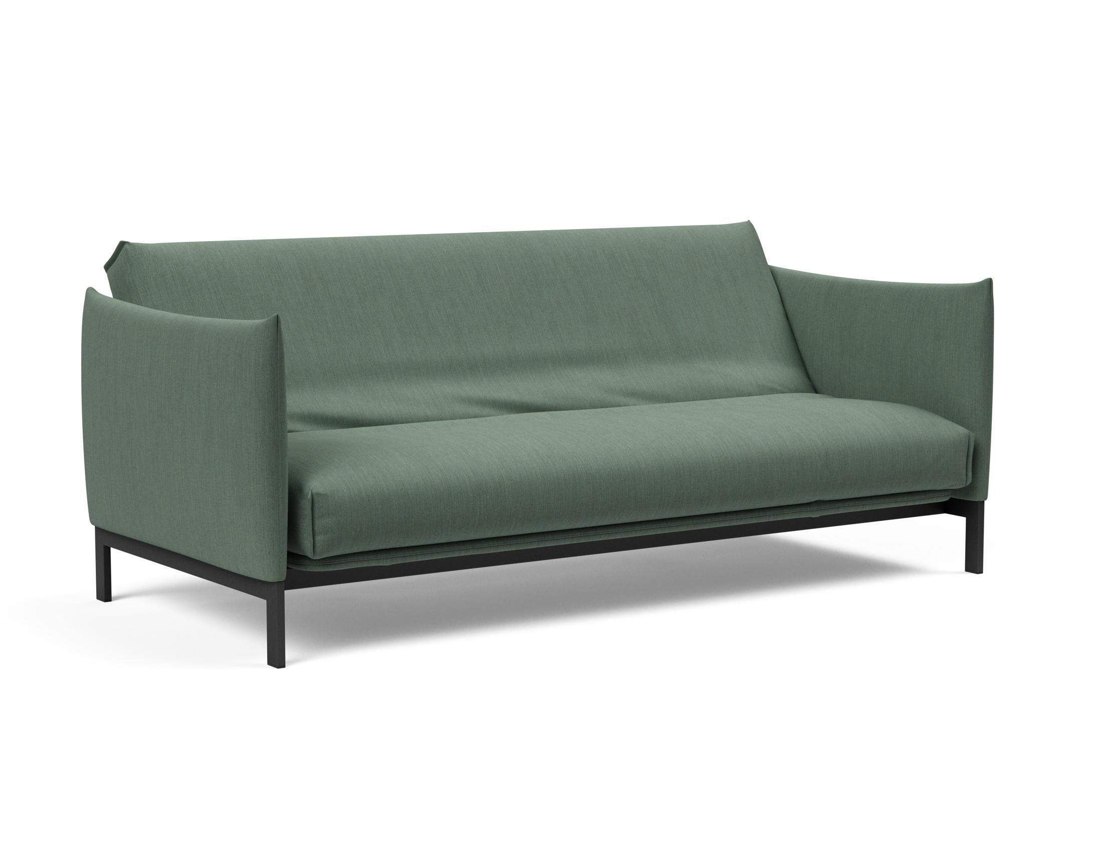 Erleben Sie das Junus 140 Bettsofa mit stilvollem Nordic Cover und Soft Spring, perfekt für gemütliche Abende und stilvolle Einrichtung.