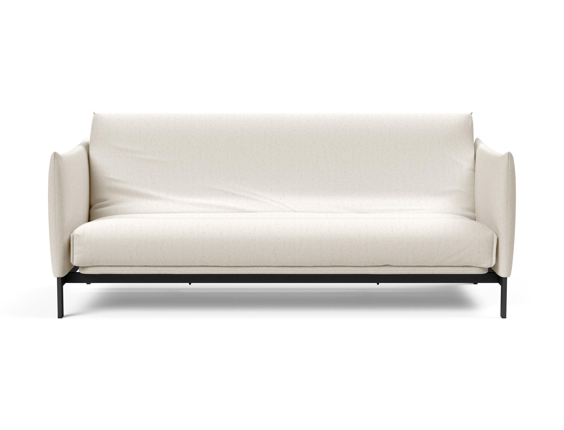 Erleben Sie das Junus 140 Bettsofa mit stilvollem Nordic Cover und Soft Spring, perfekt für gemütliche Abende und stilvolle Einrichtung.