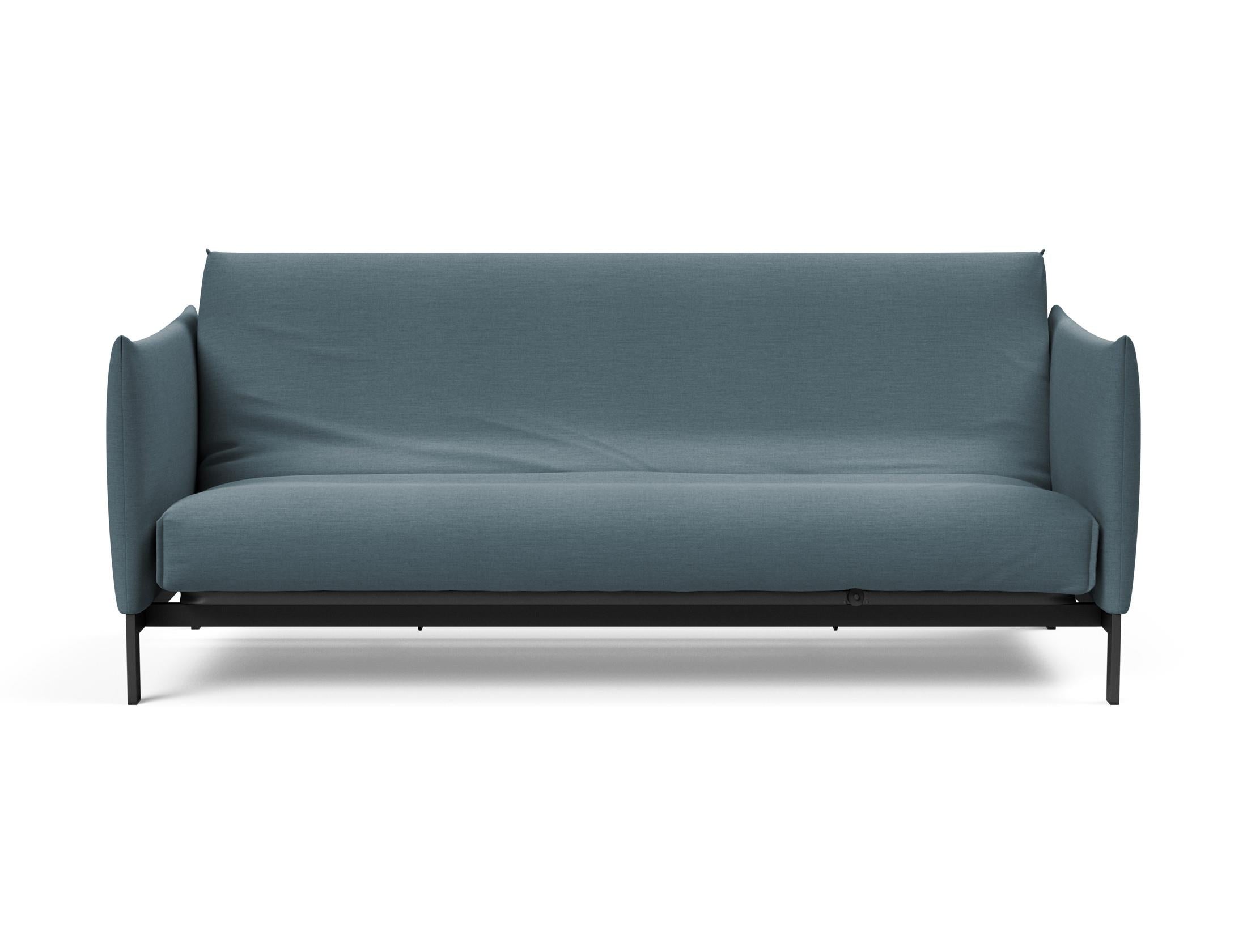 Erleben Sie das Junus 140 Bettsofa mit Nordic Cover von Innovation Living – eine perfekte Kombination aus modernem Stil und optimalem Komfort für Tag und Nacht.